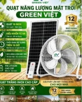 Quạt Chân Quỳ Năng Lượng Mặt Trời QB028