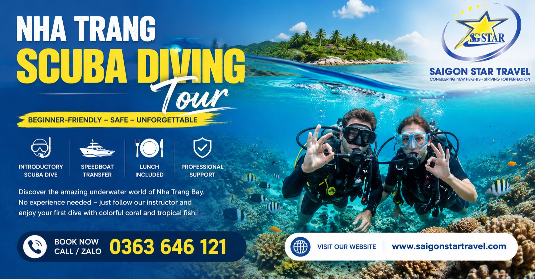 NHA TRANG SCUBA DIVING TOUR – BEGINNER-FRIENDLY UNDERWATER EXPERIENCE