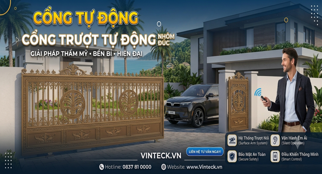 Motor tự động cho cổng nhôm đúc - Giải pháp hiện đại cho ngôi nhà bạn