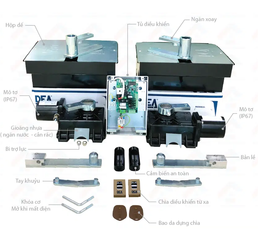 Motor âm sàn Dea Ghost 200 - 24v