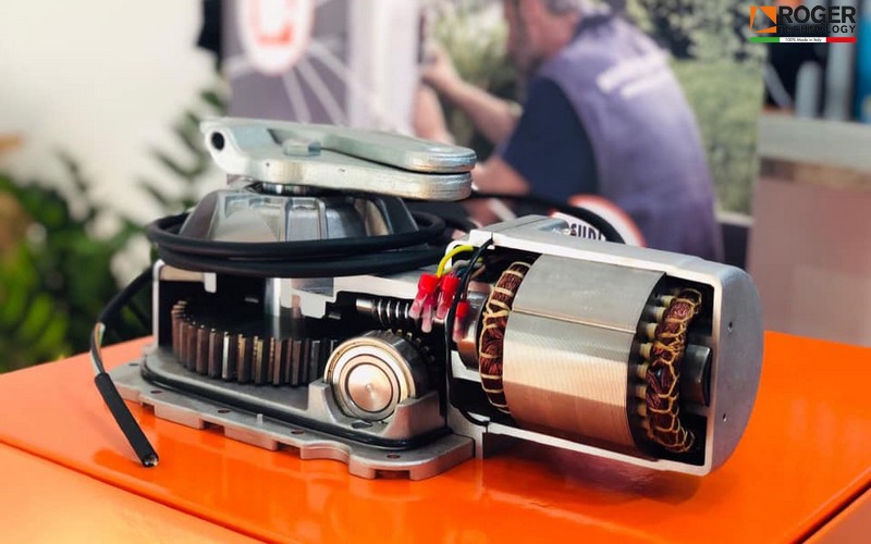 Motor cổng âm sàn Roger BR21/351/HS 36v 400kg Italia