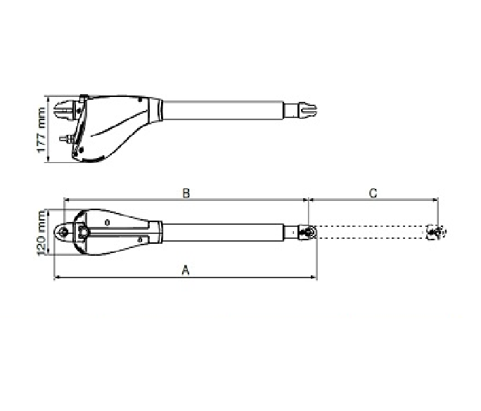 Motor cổng tay đòn Calpso 400kg