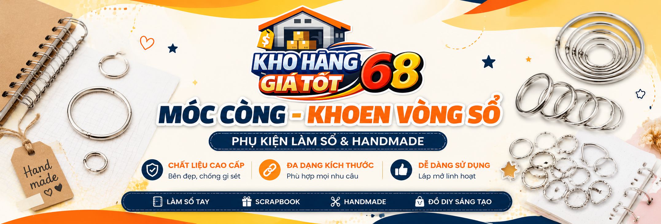 Móc Còng, Khoen Vòng Sổ - Phụ Kiện Đa Năng Cho Mọi Công Việc