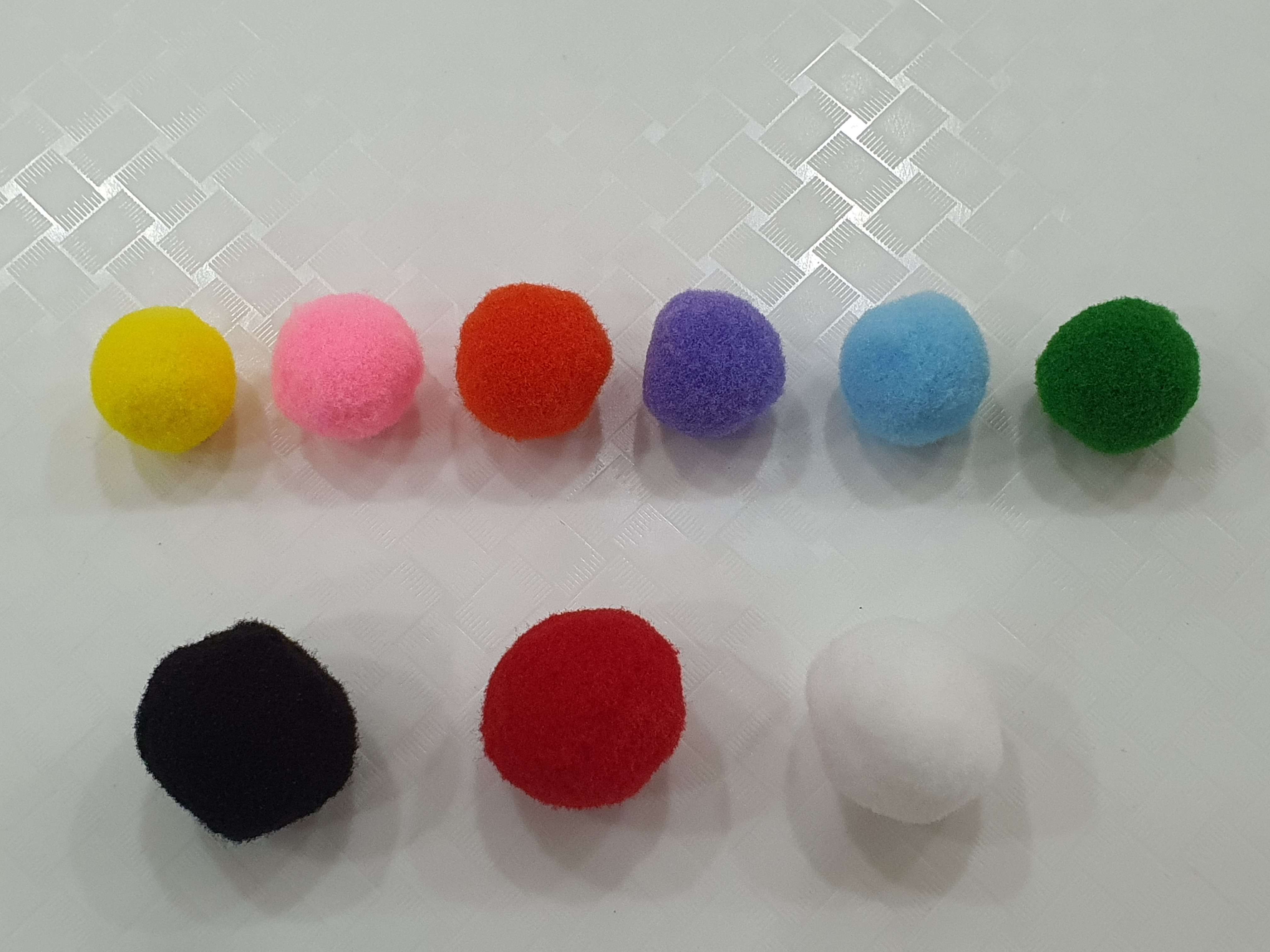Quả bông len/nỉ mini (Pom Pom) chọn màu đẹp