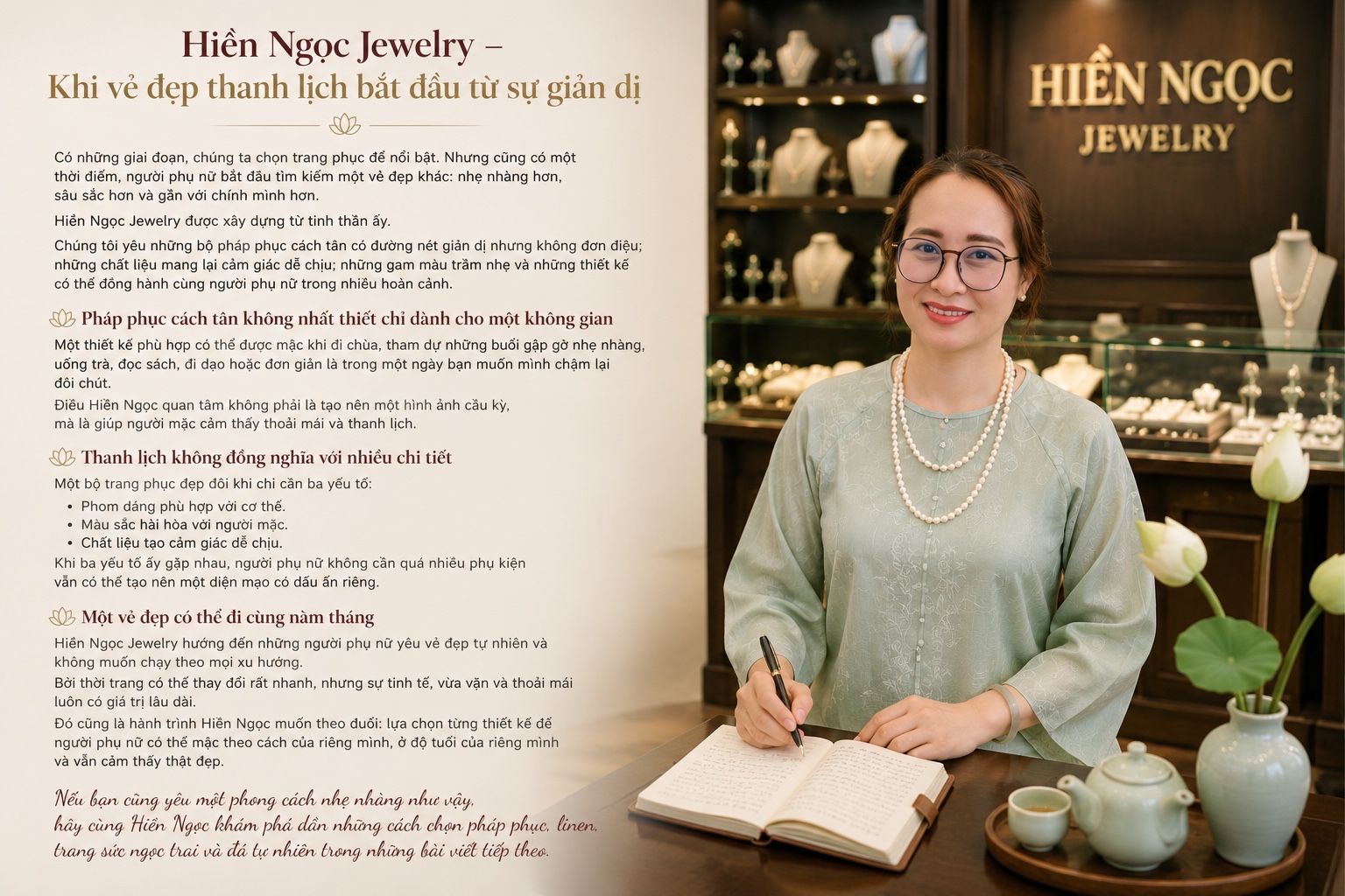 Hiền Ngọc Jewelry – Khi vẻ đẹp thanh lịch bắt đầu từ sự giản dị