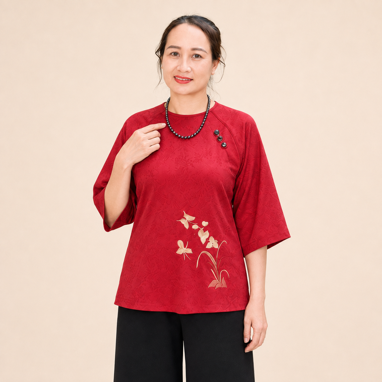 Bộ Gấm Xốp Thêu