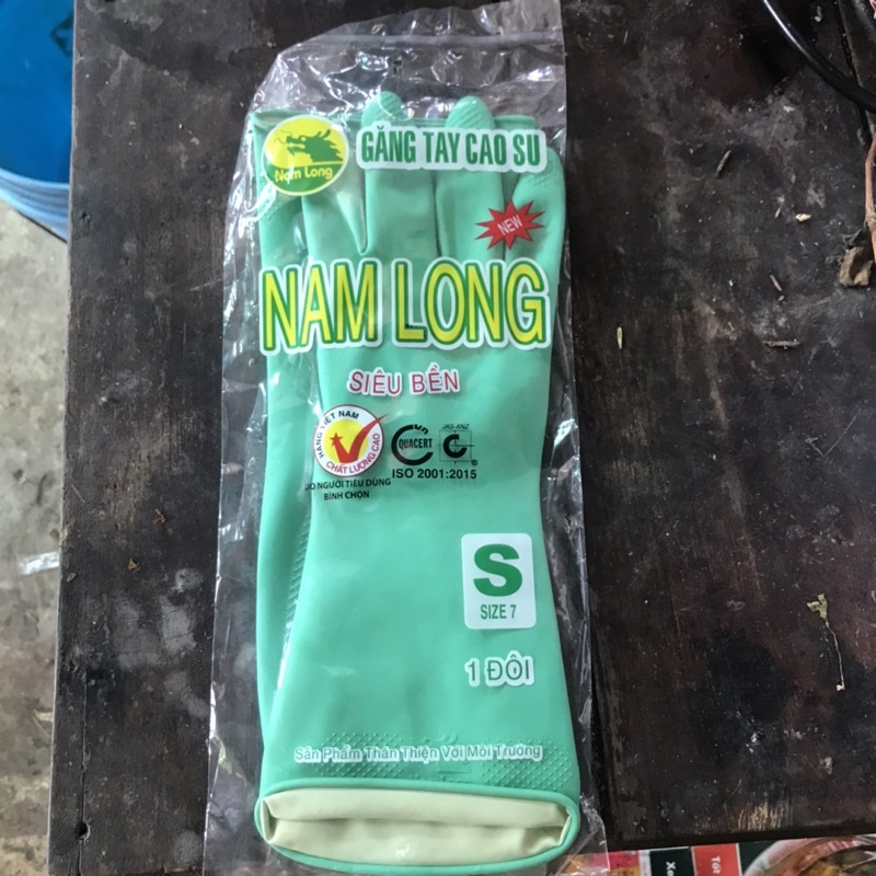 Gang Tay Cao Su Siêu Dai Nam Long Bảo Hộ Lao Động Size S,M