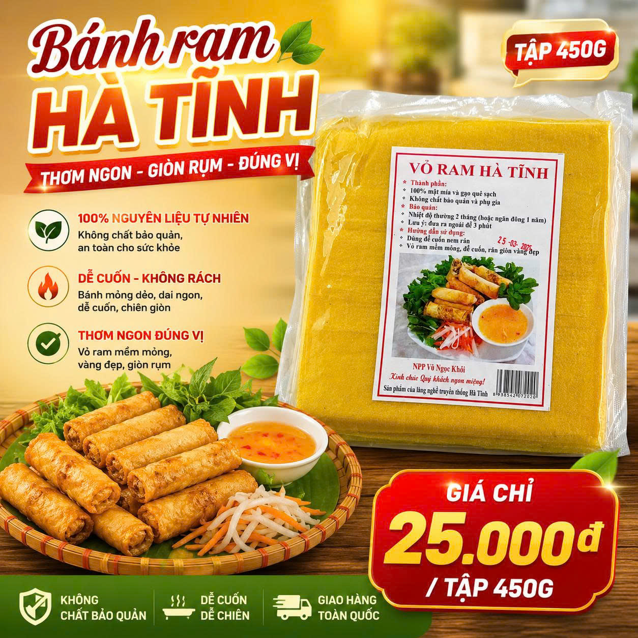 Bảnh ram Hà Tĩnh
