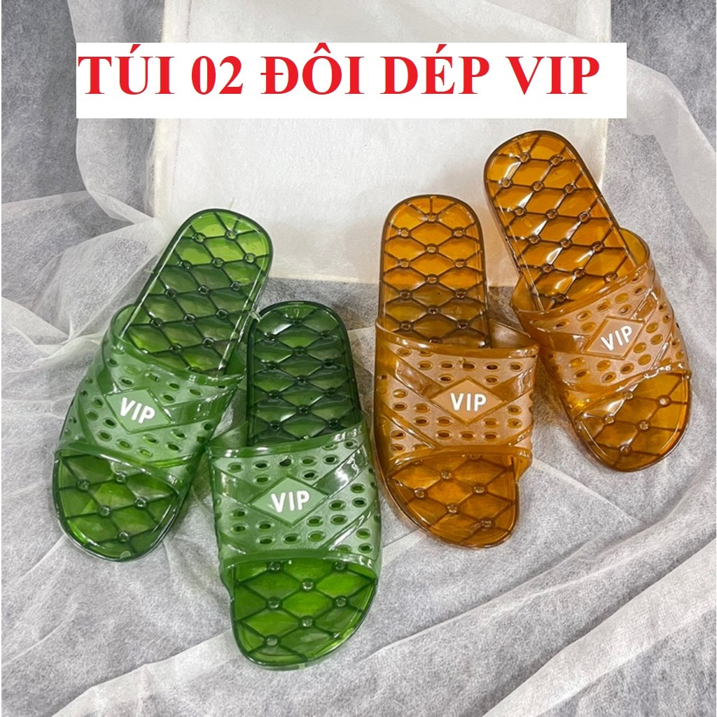Dép nhựa lỗ vip dành cho nam và nữ