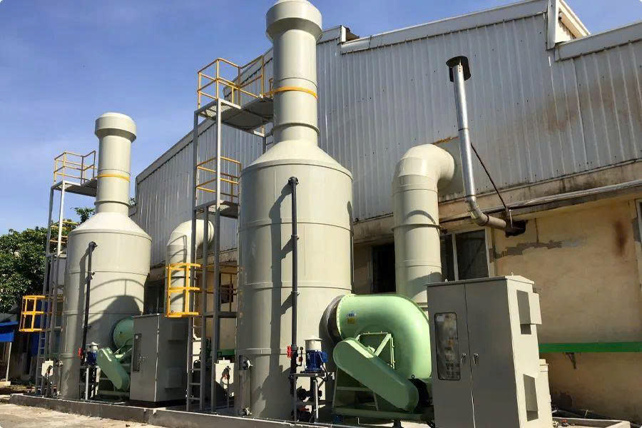 Hệ thống xử lý khí thải cho dây chuyền sản xuất than