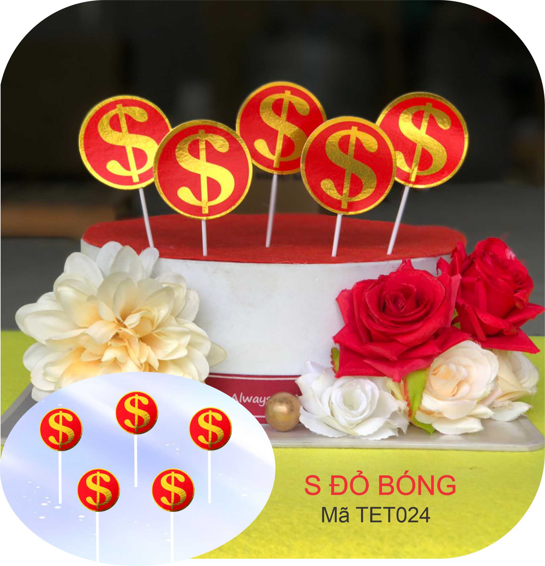 SET CHỮ S ĐỎ BÓNG