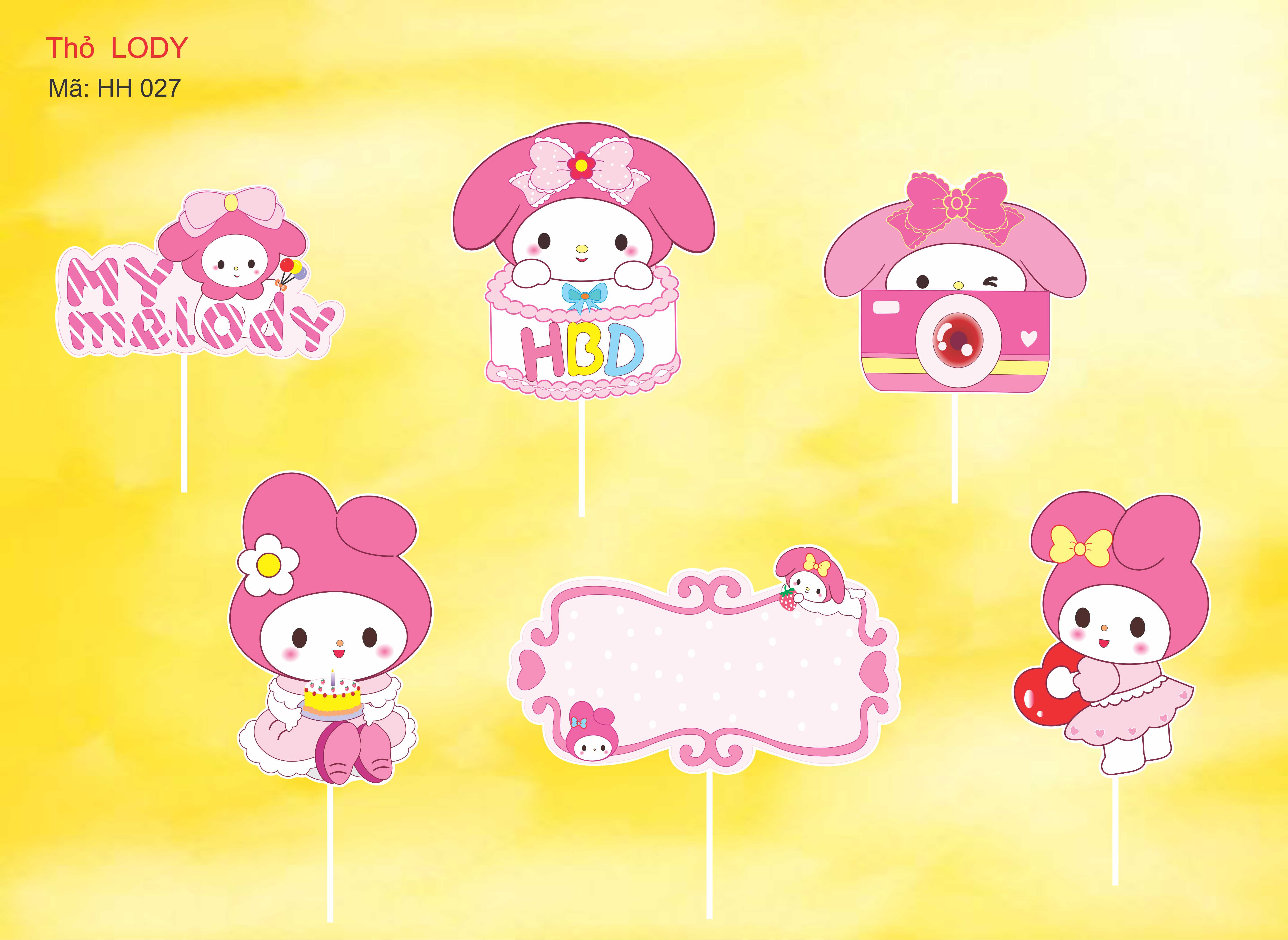 SET CẮM GIẤY THỎ LODY
