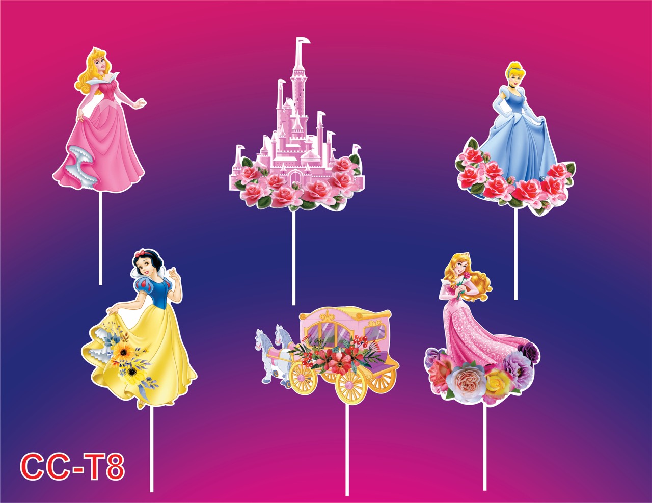SET CẮM GIẤY CÔNG CHÚA T8