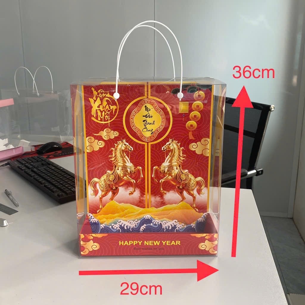 Hộp Quà Tết Song Mã Đỏ