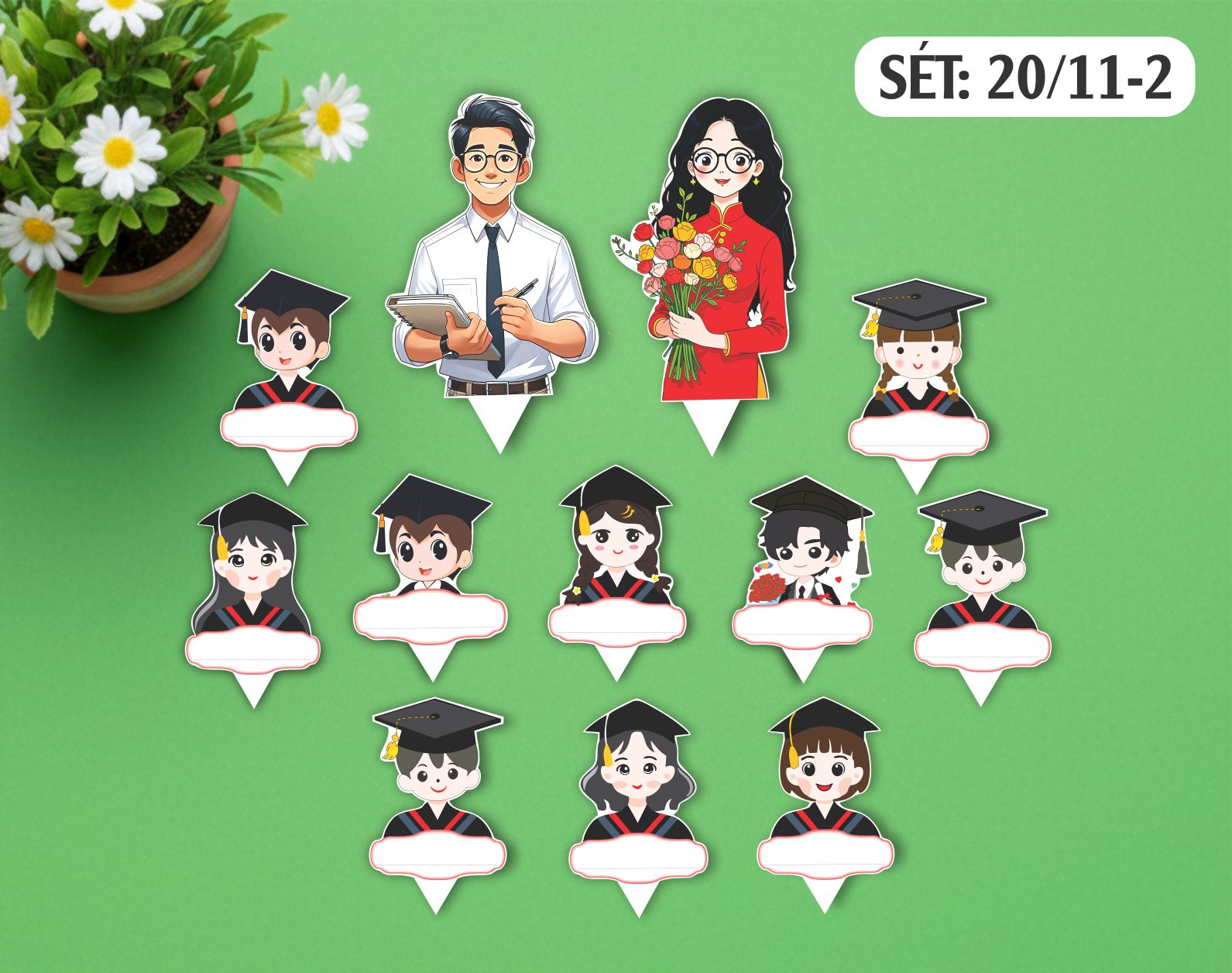SET THẺ GIẤY 20/11-2