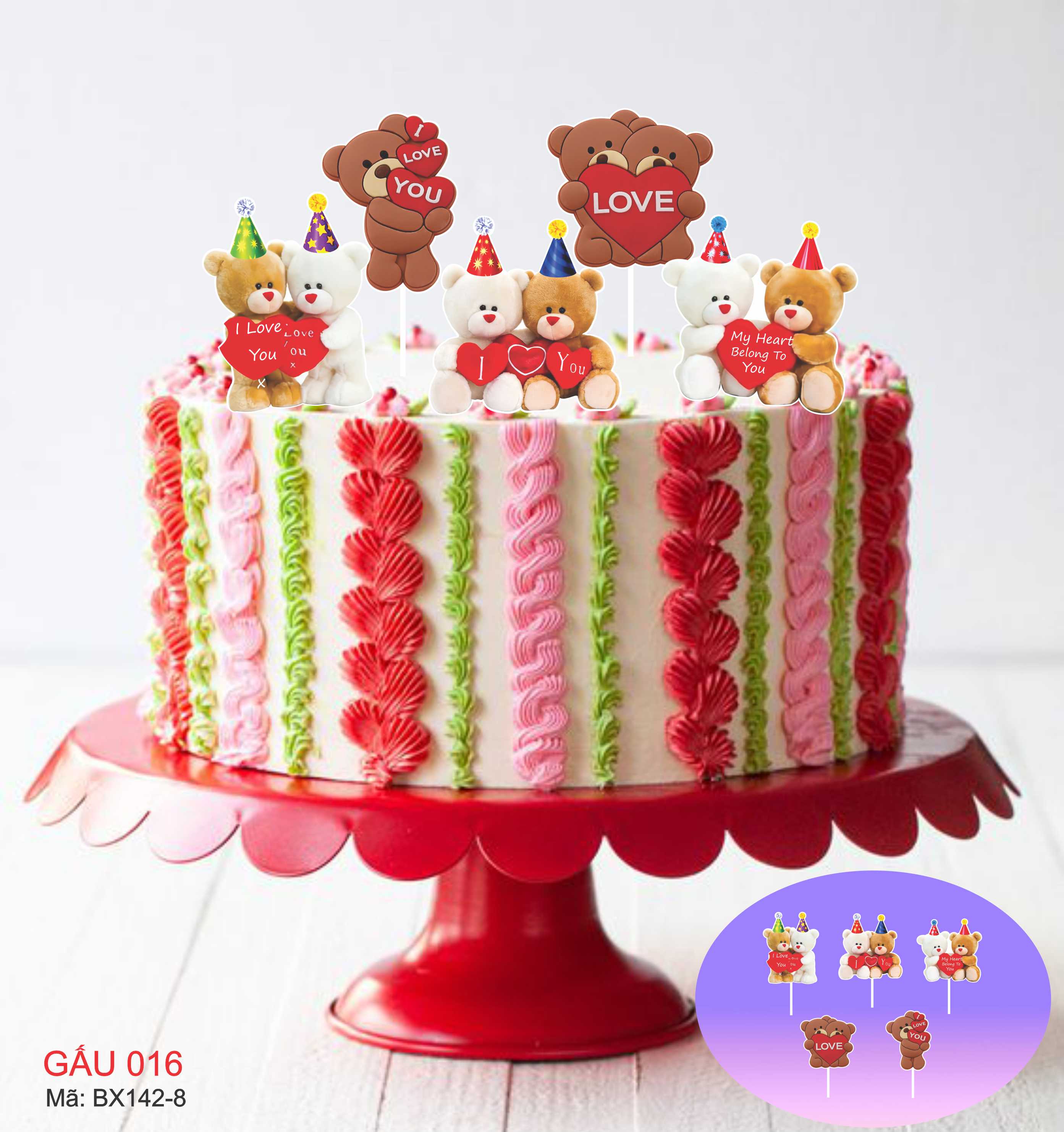 SET GẤU TÌNH YÊU 5CT