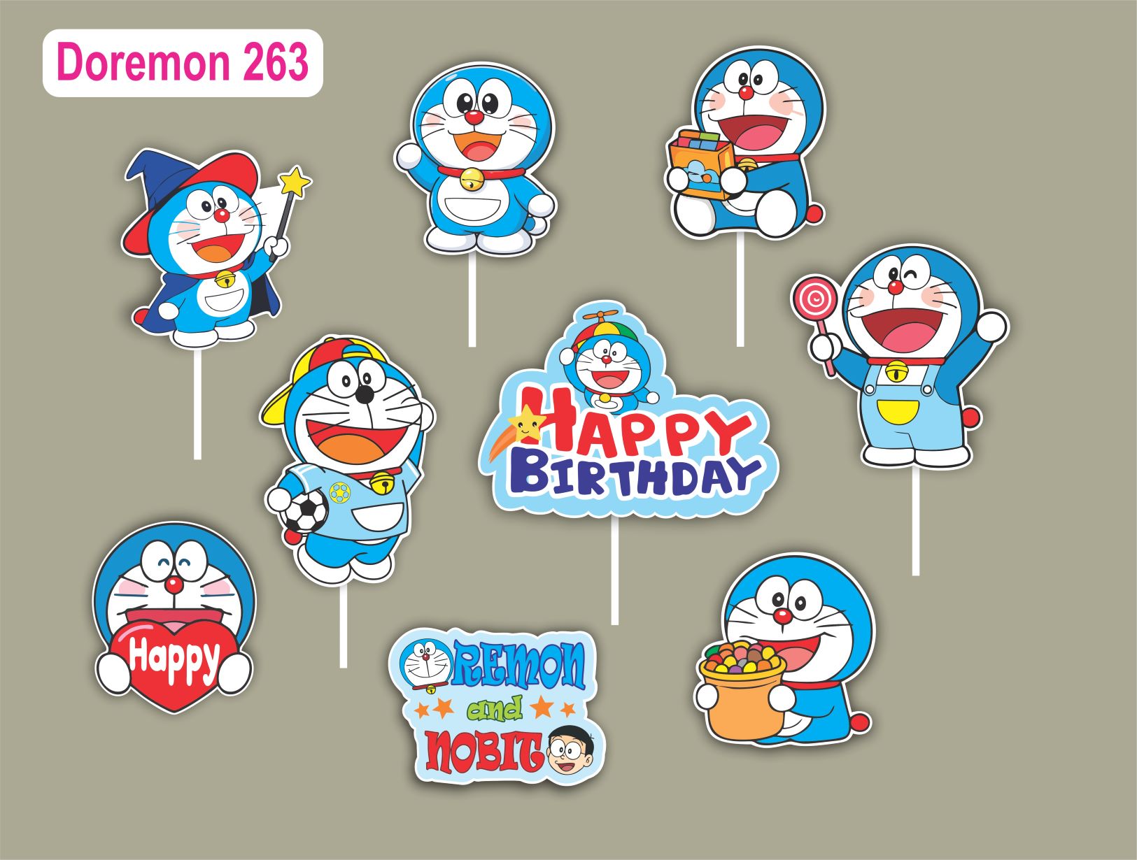 SET CẮM GIẤY DORAEMON 263