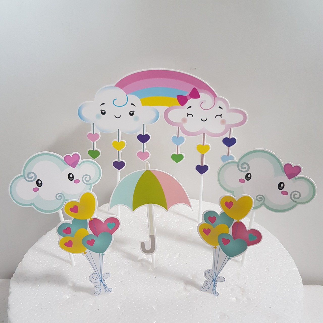 SET CẮM GIẤY CẦU VỒNG 7