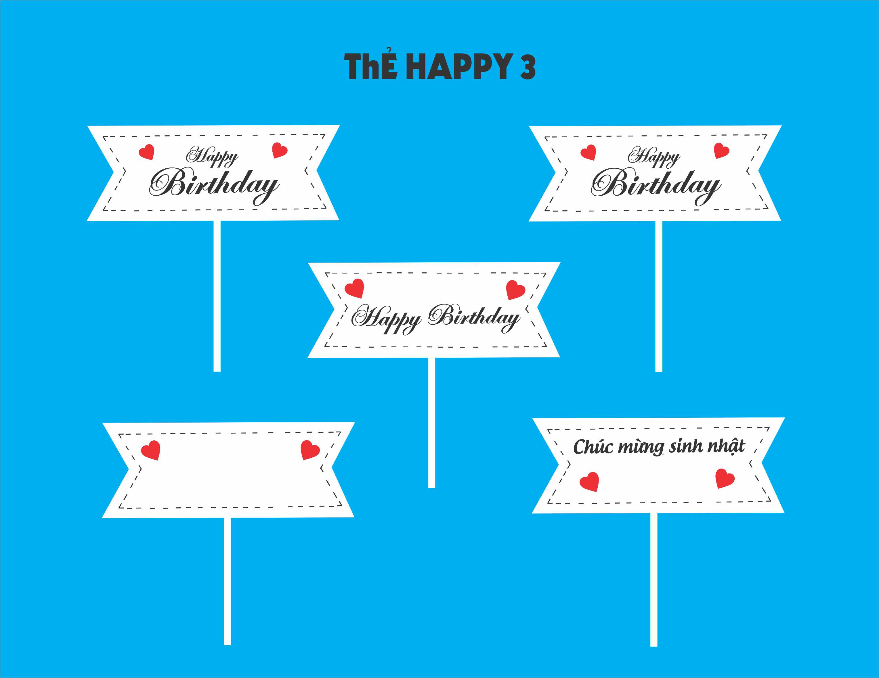 THẺ CHỮ HAPPY BIRTHDAY 3