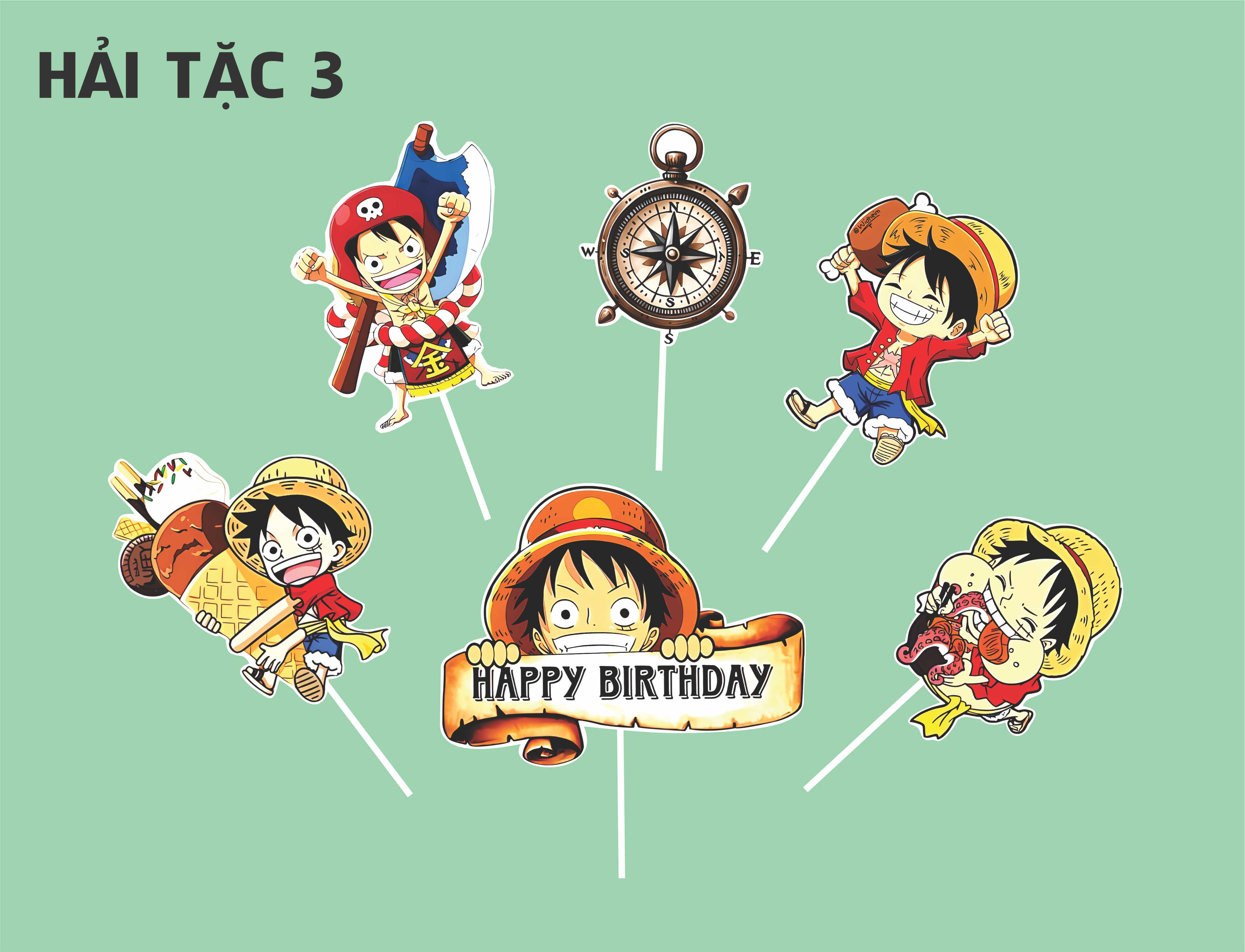 SET GIẤY HẢI TẶC 3