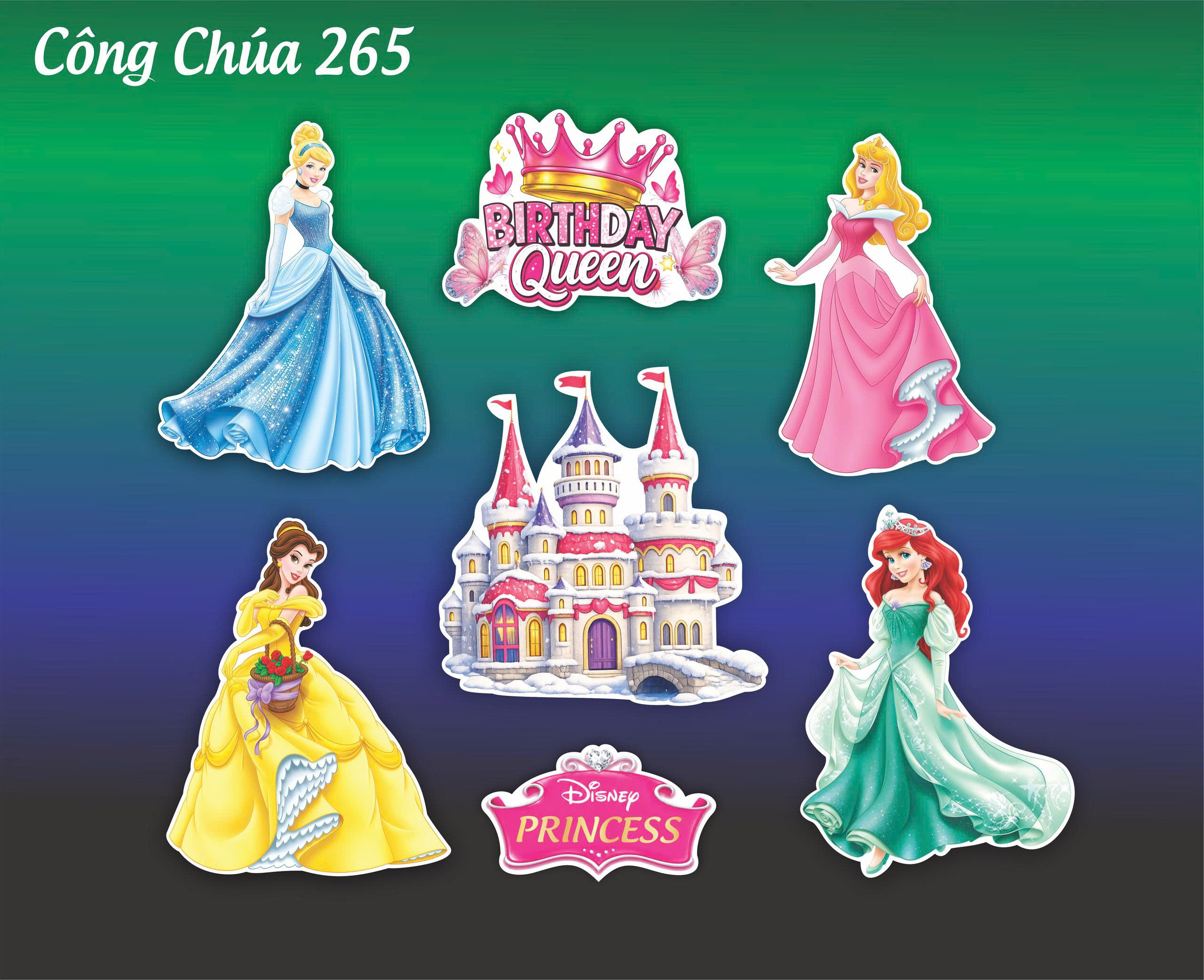 SET CẮM GIẤY CÔNG CHÚA 265