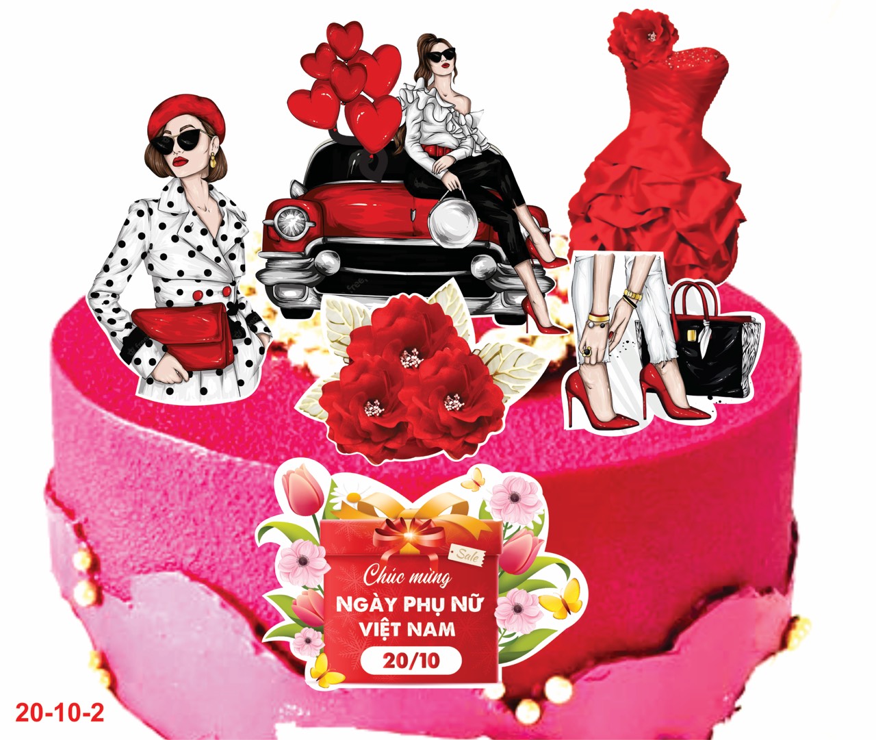 SET CẮM GIẤY CÔ GÁI 20/10-2