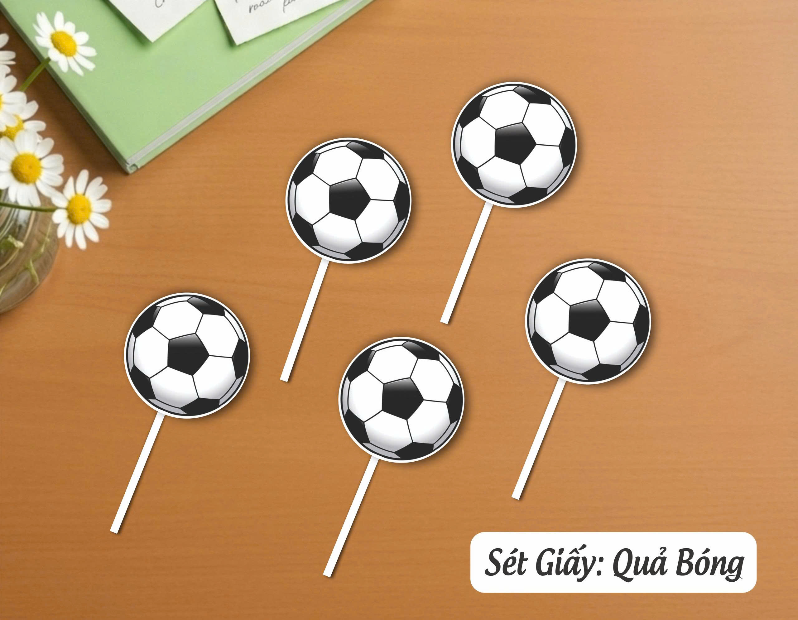 SET CẮM GIẤY 5 QUẢ BÓNG