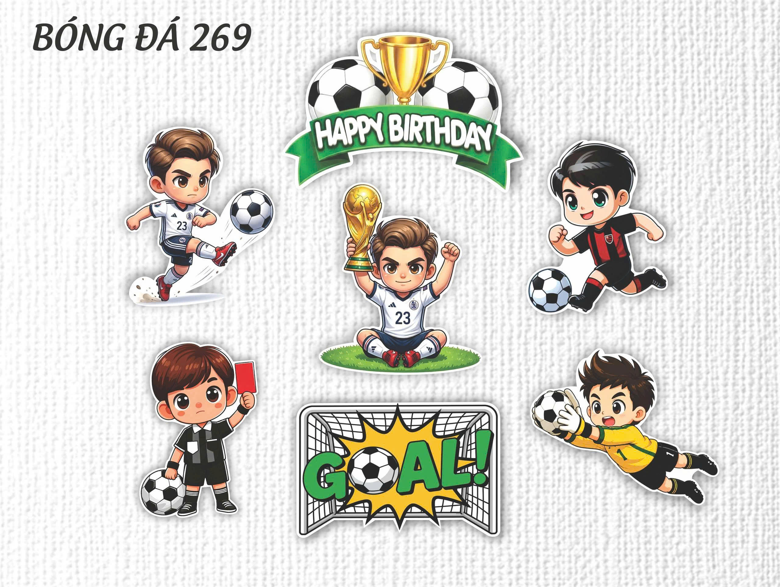SET CẮM GIẤY BÓNG ĐÁ 269