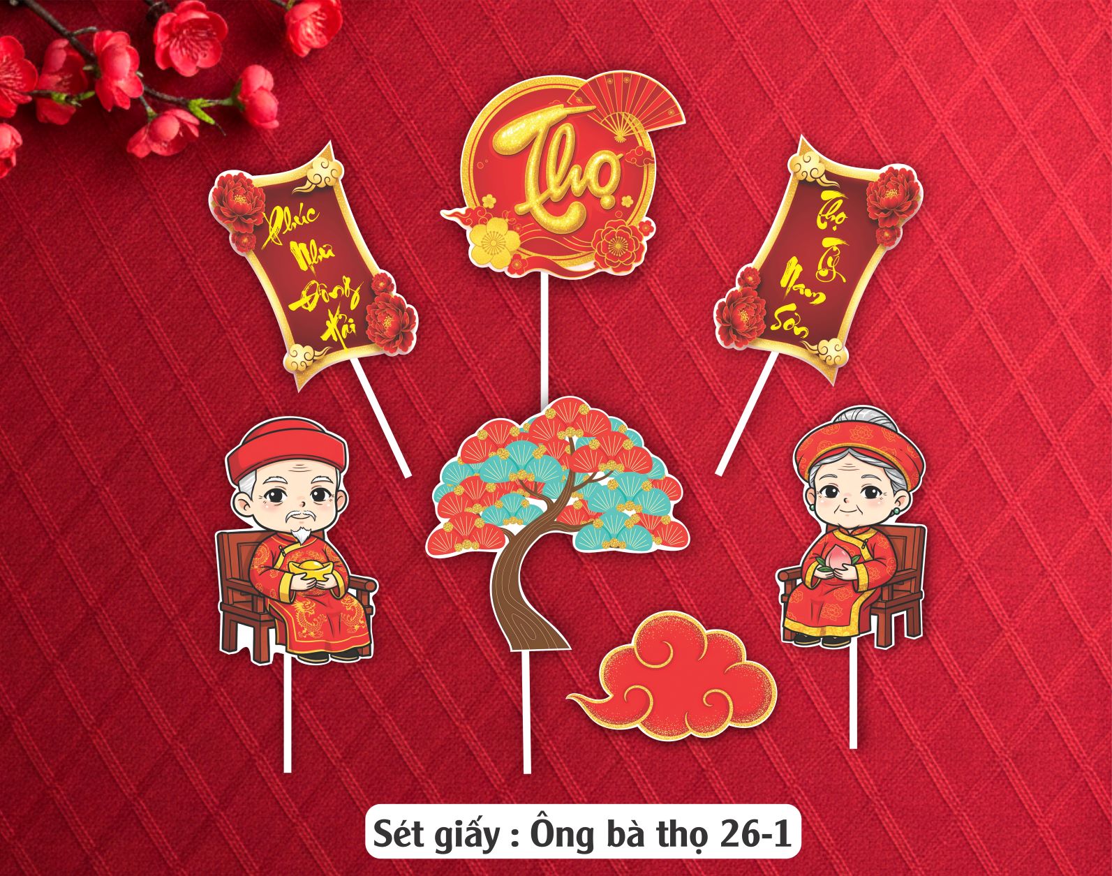 SET CẮM GIẤY ÔNG BÀ THỌ 261