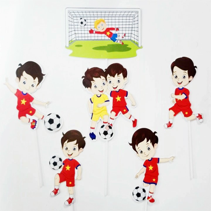 SET CẮM GIẤY BÓNG ĐÁ ĐỎ