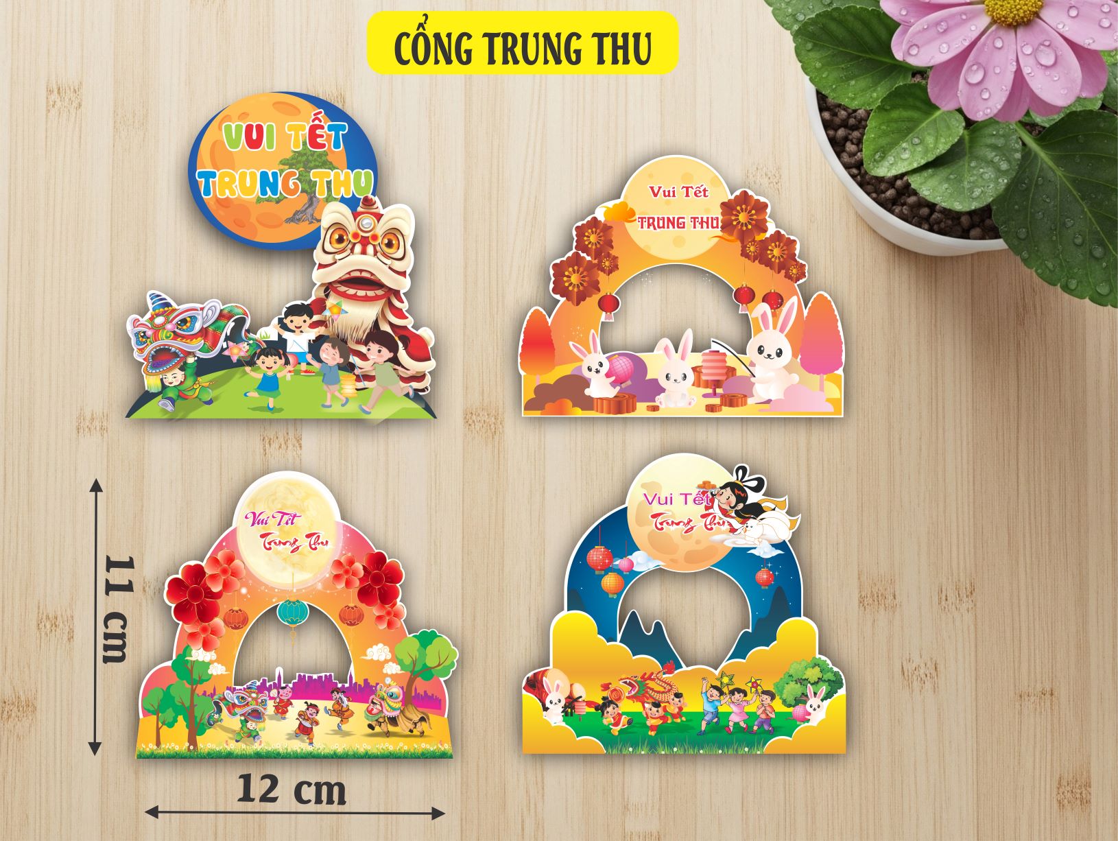 SET CẮM GIẤY CỔNG TRUNG THU