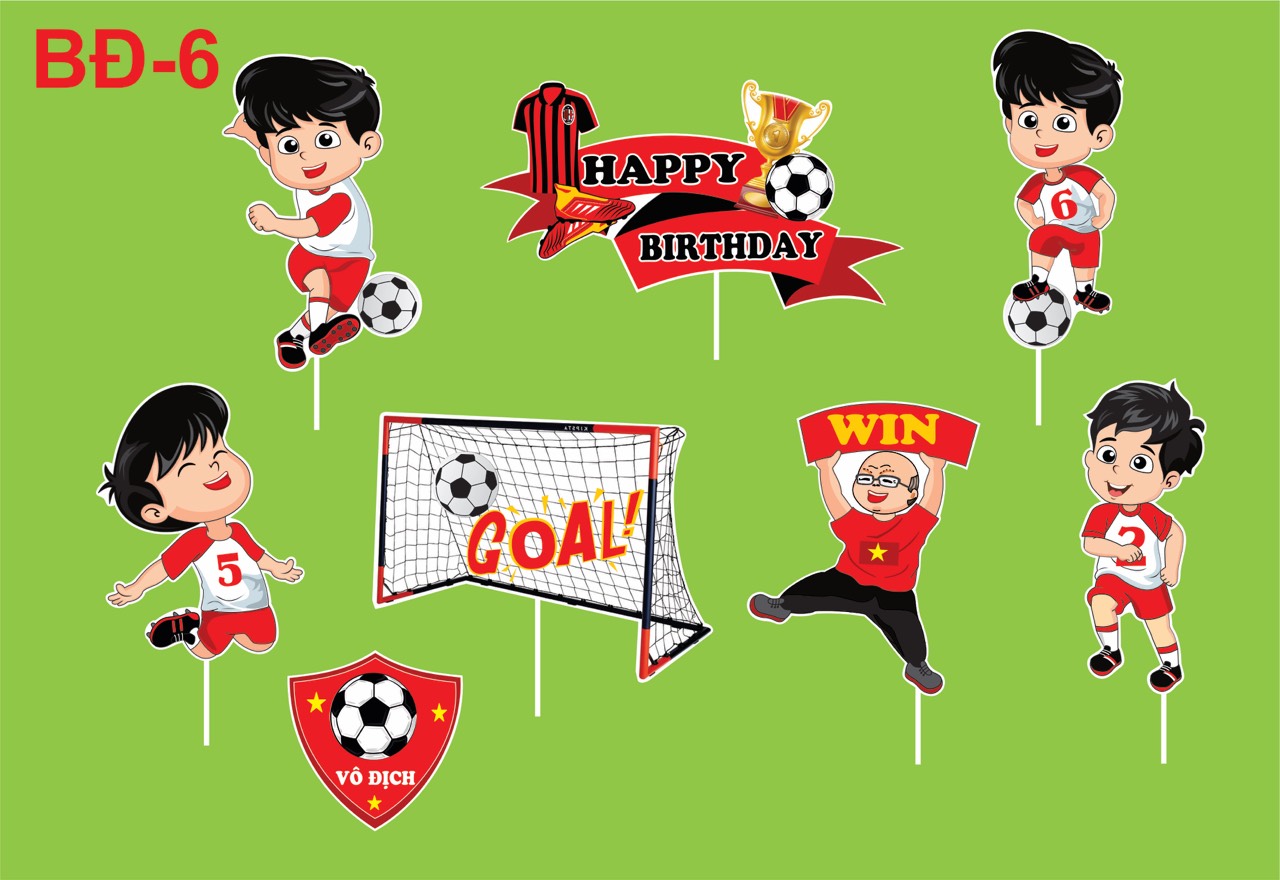 SET CẮM GIẤY BÓNG ĐÁ 6