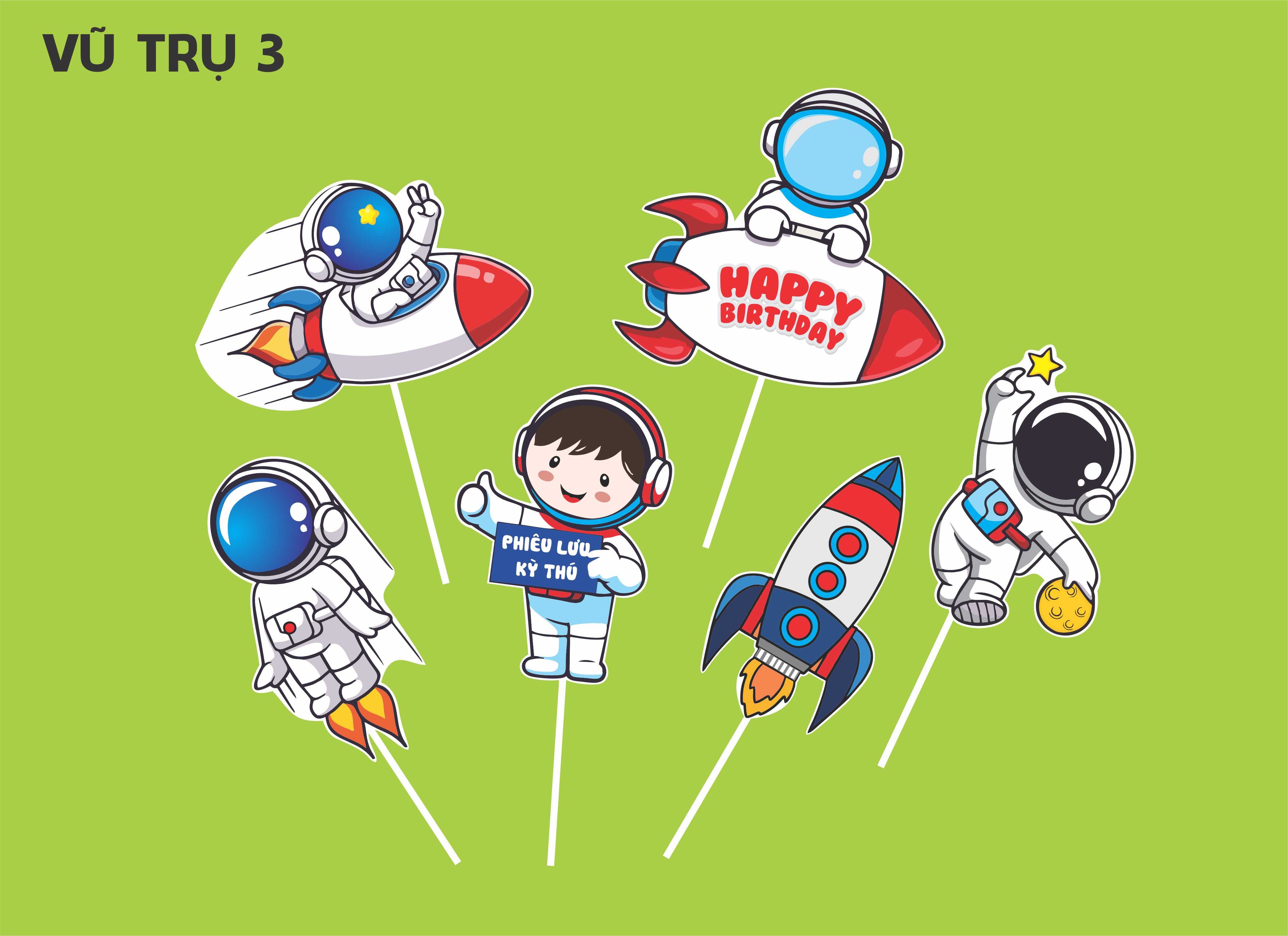 SET CẮM GIẤY VŨ TRỤ 3