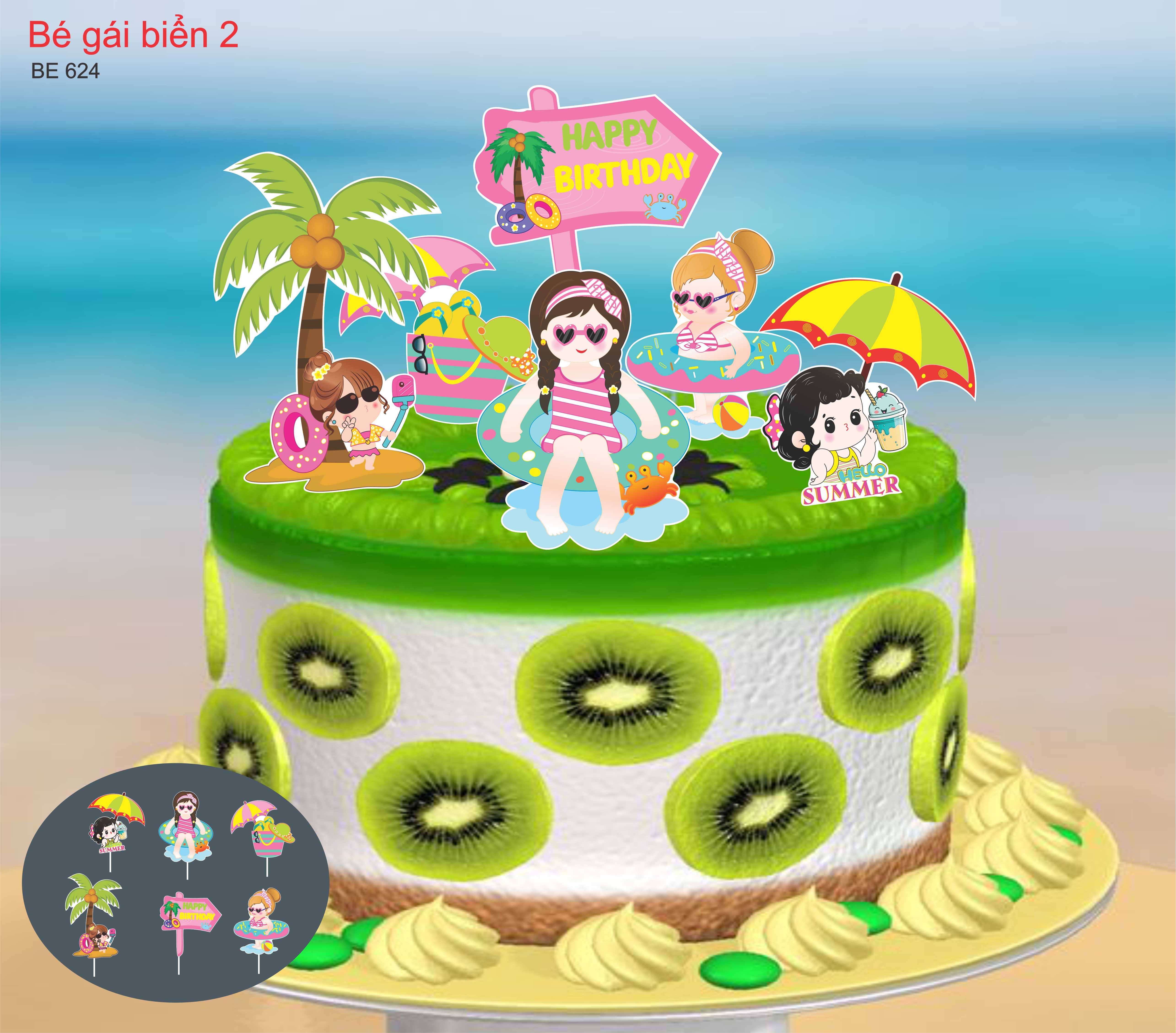 SET CẮM GIẤY BÉ GÁI BIỂN 2