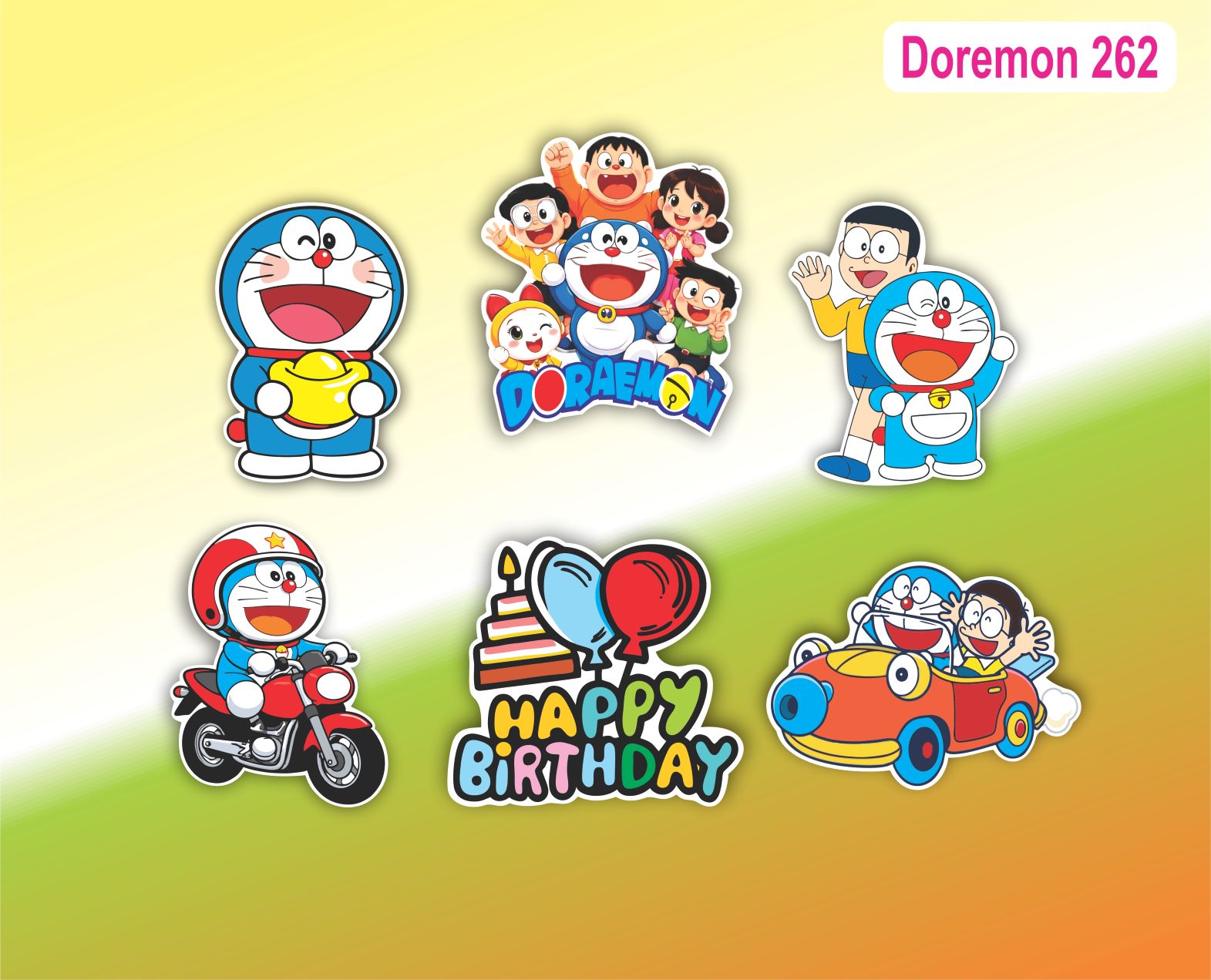 SET CẮM GIẤY DORAEMON 262