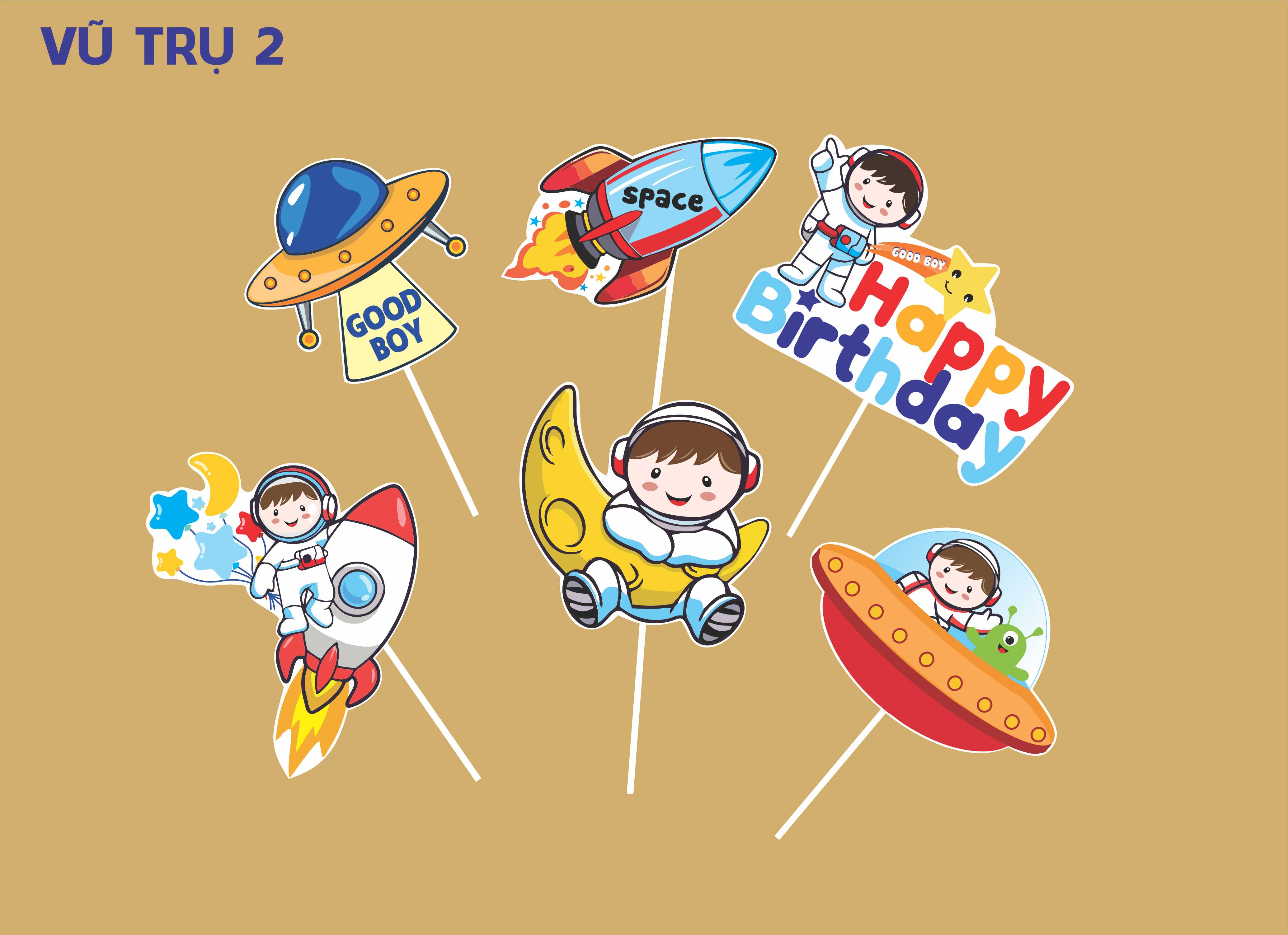 SET CẮM GIẤY VŨ TRỤ 2
