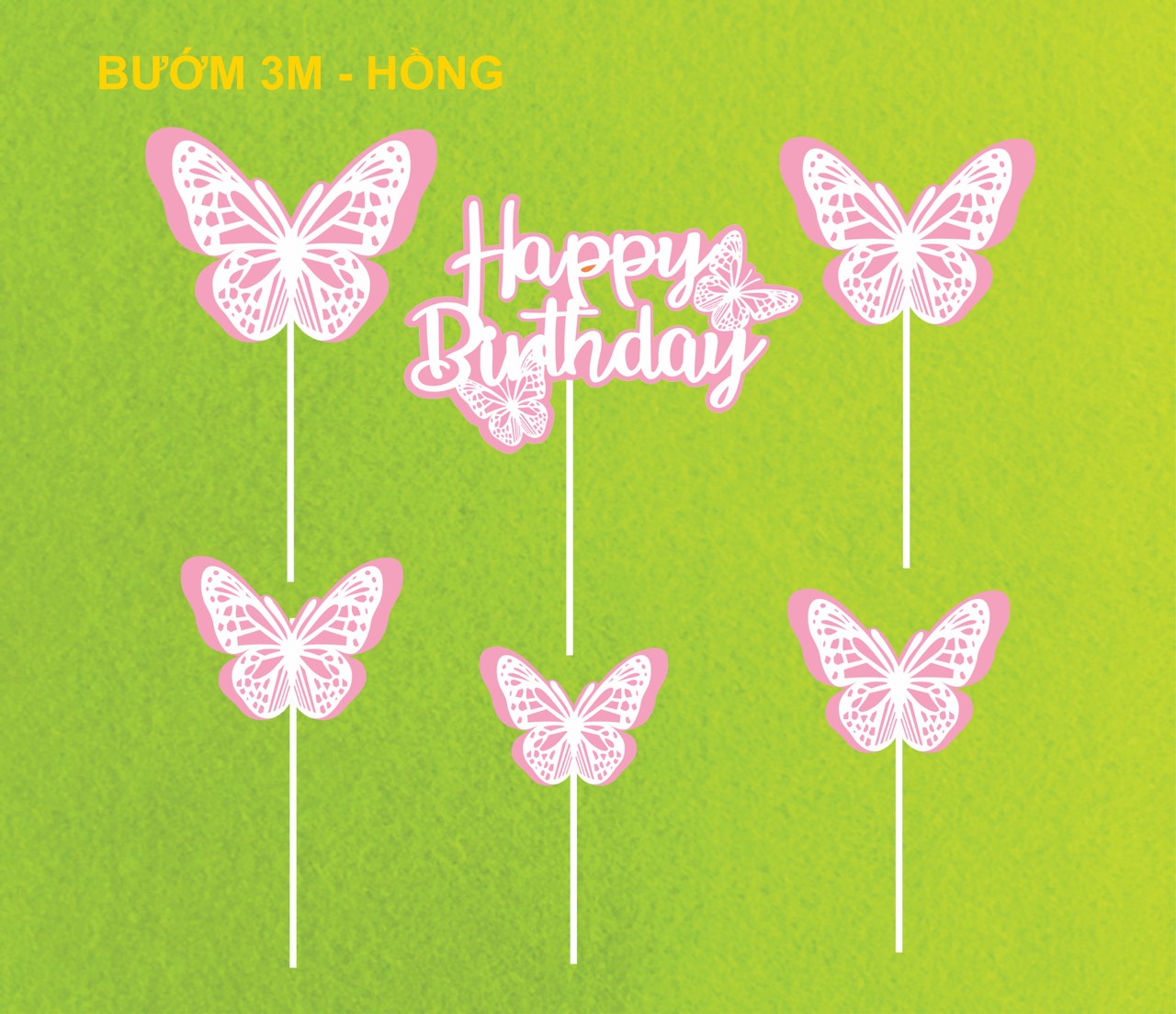 SET CẮM GIẤY BƯỚM 2