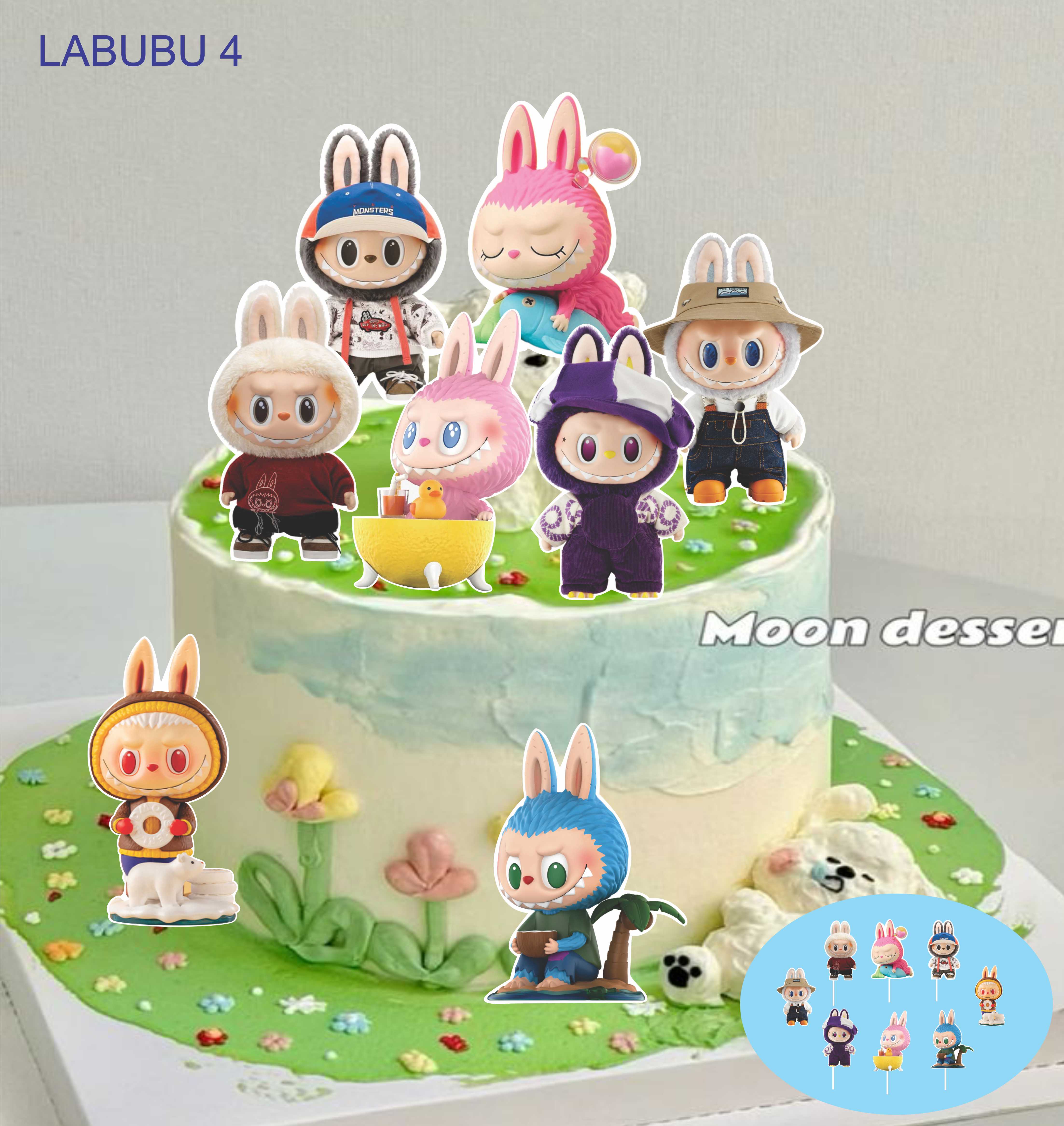 SET CẮM GIẤY LABUBU 4