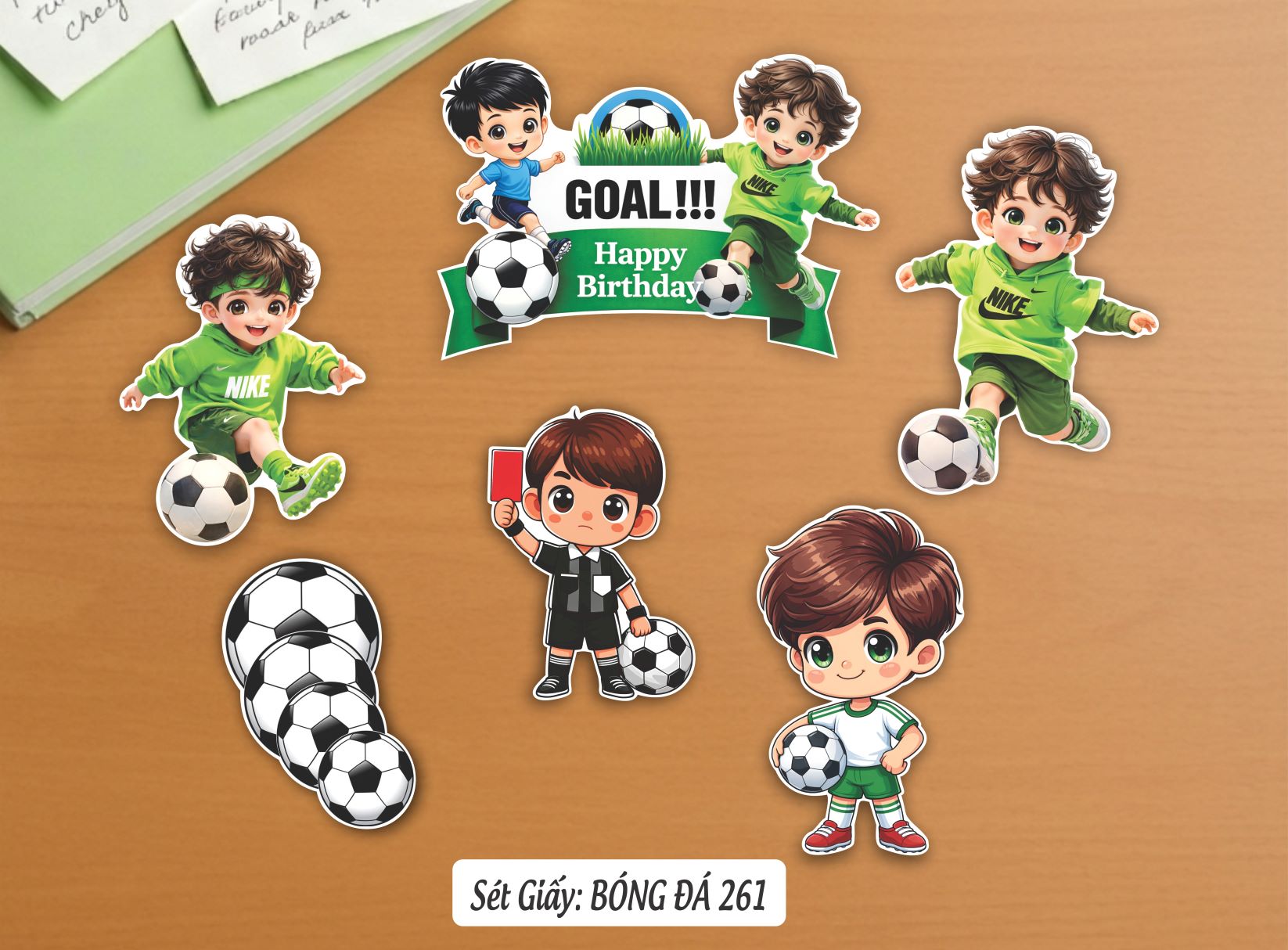SET CẮM GIẤY BÓNG ĐÁ 261