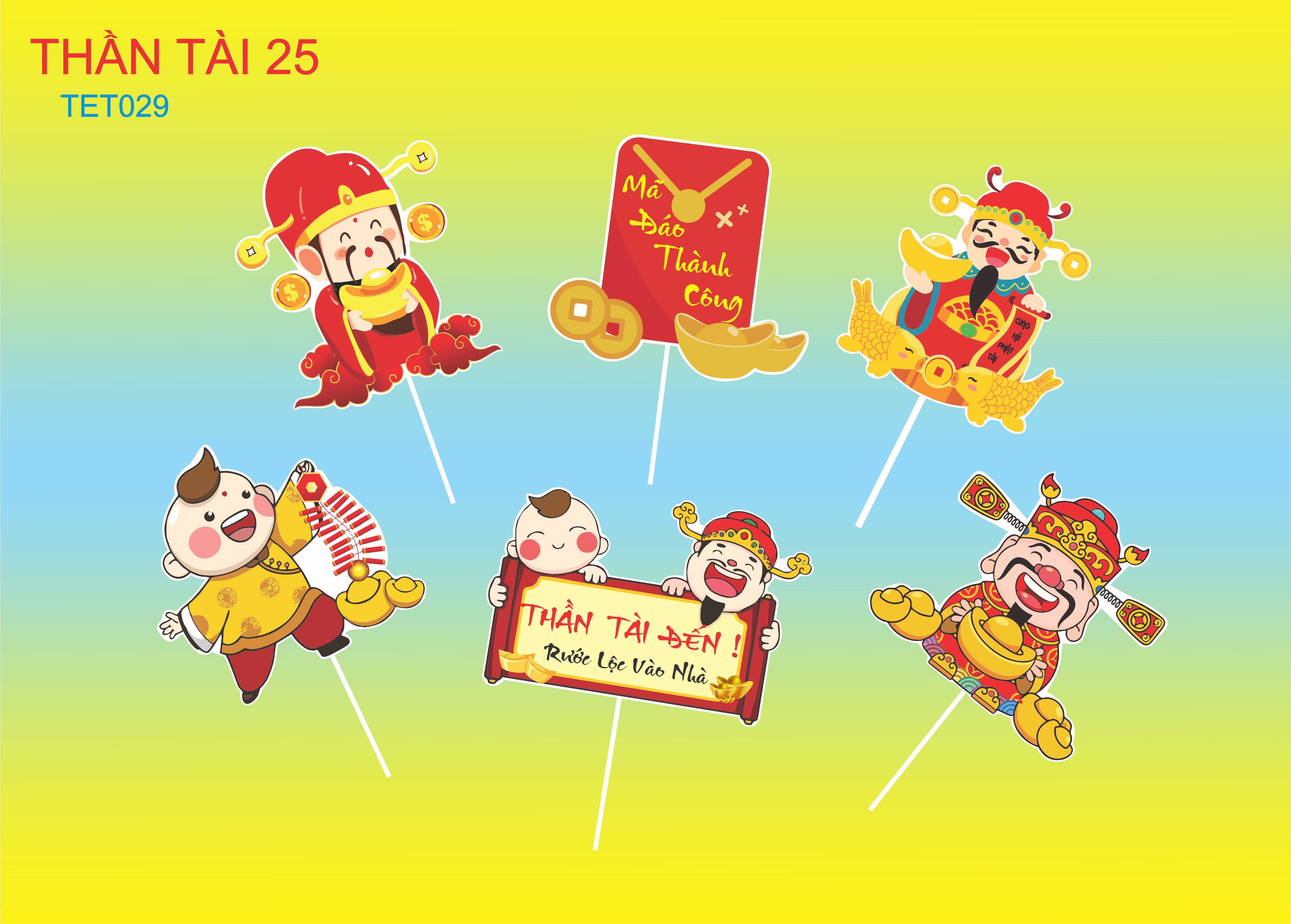 SET GIẤY THẦN TÀI 25