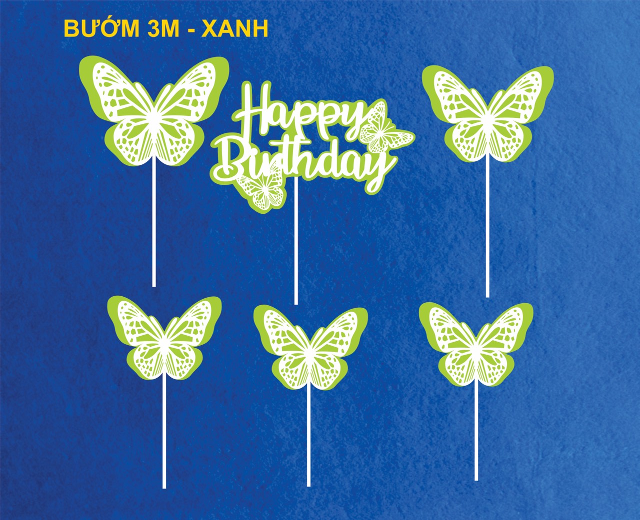 SET CẮM GIẤY BƯỚM 3
