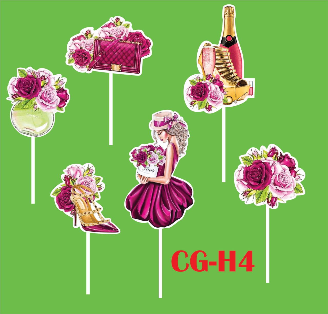 SET CẮM GIẤY CÔ GÁI H4