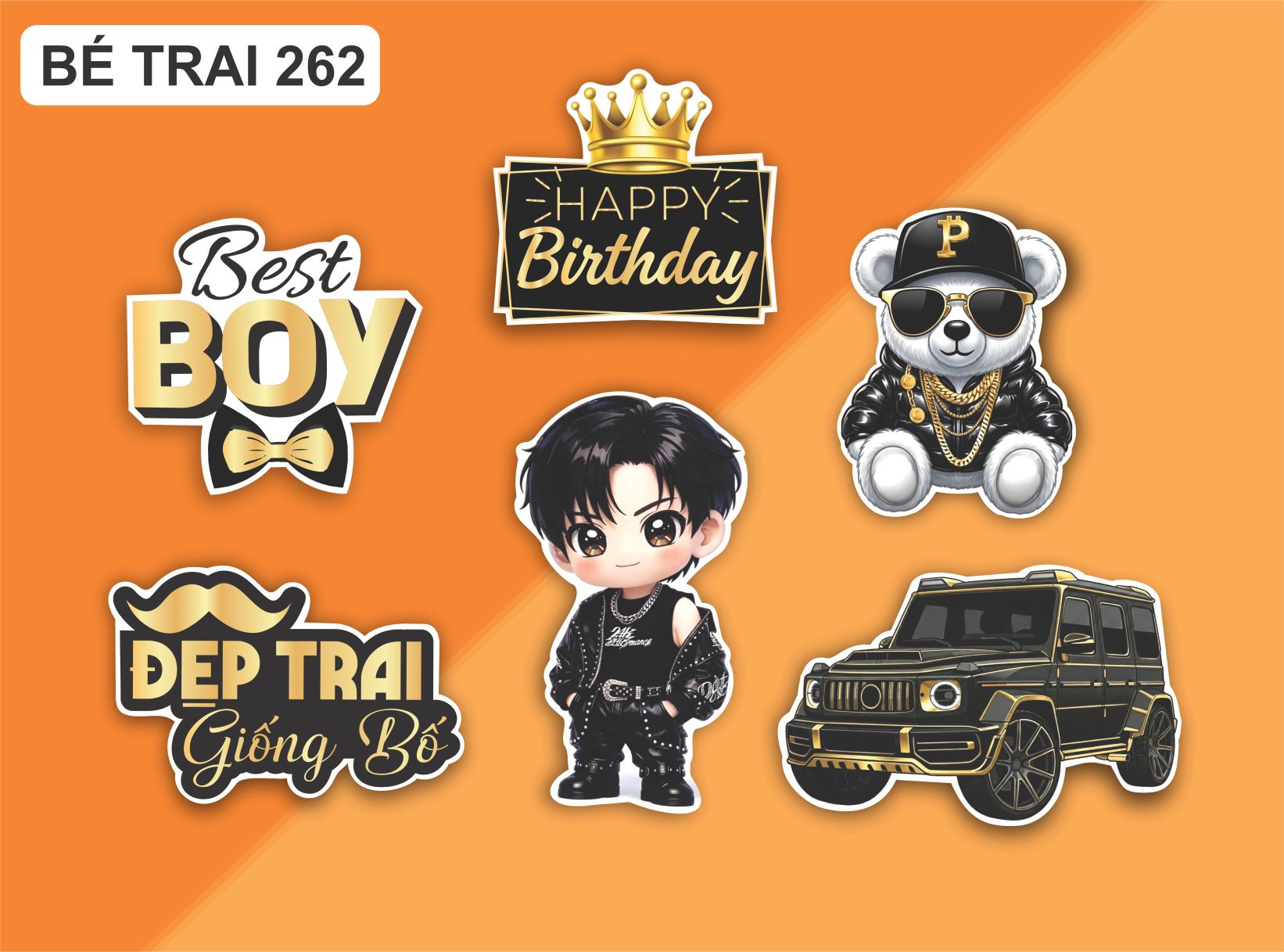SET CẮM GIẤY BÉ TRAI 262