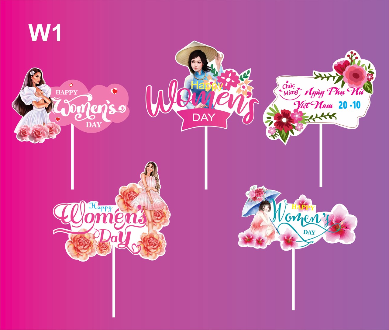 SET THẺ PHỤ NỮ W1