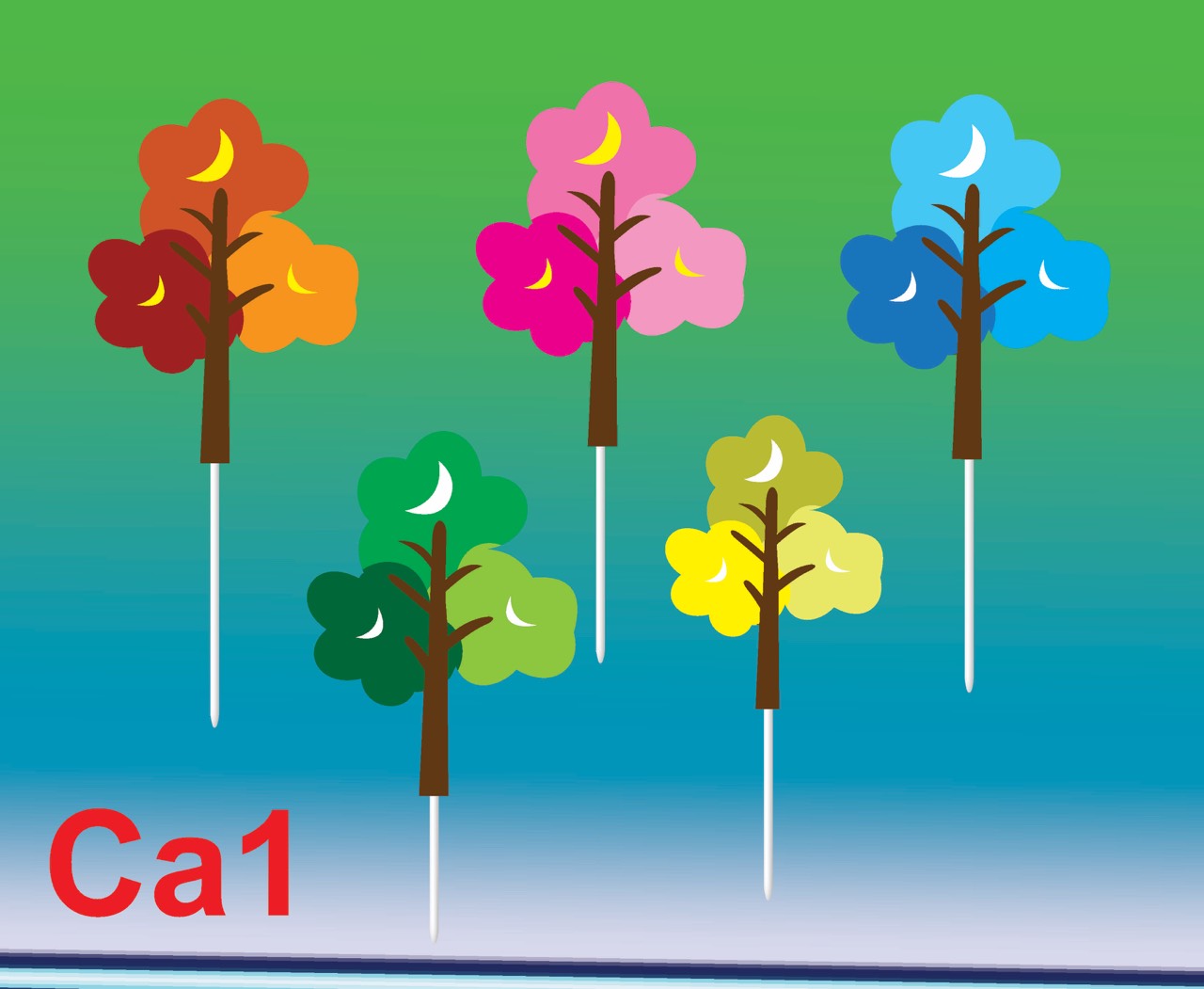 SET CẮM GIẤY CÂY 1A