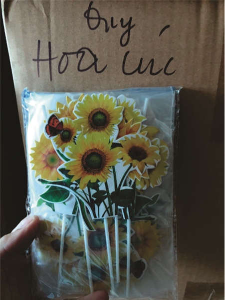 SET CẮM GIẤY HOA CÚC VÀNG