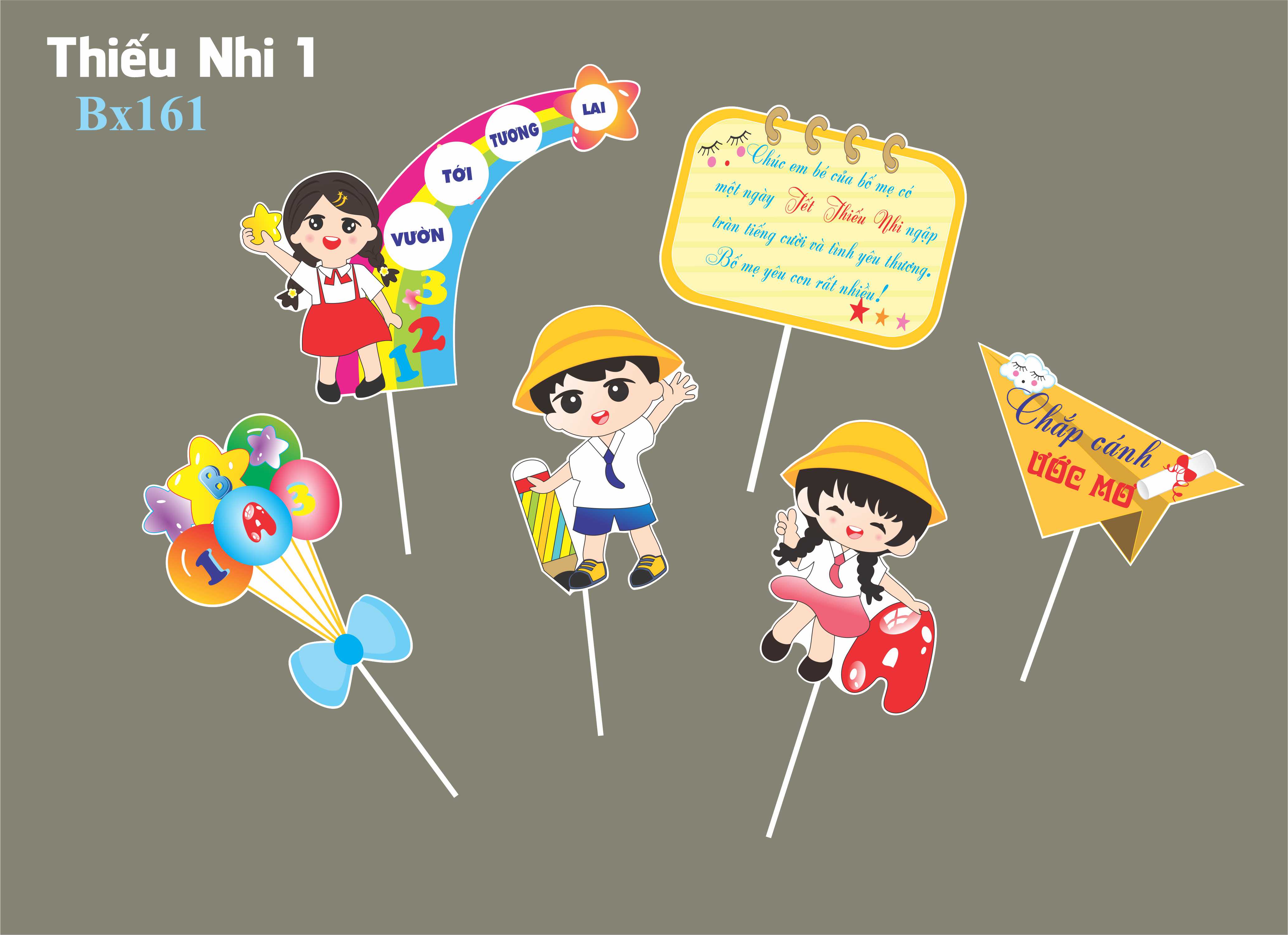 SET CẮM GIẤY THIẾU NHI 1