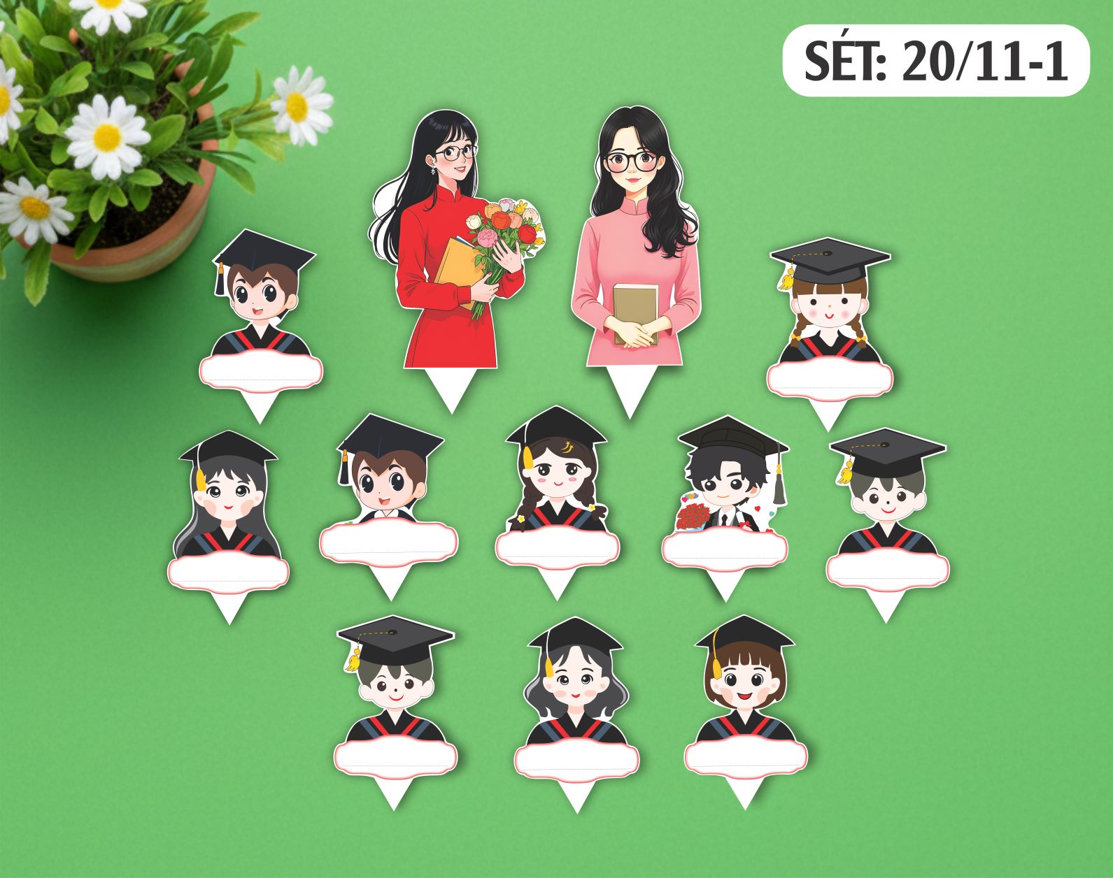 SET THẺ GIẤY 20/11-1