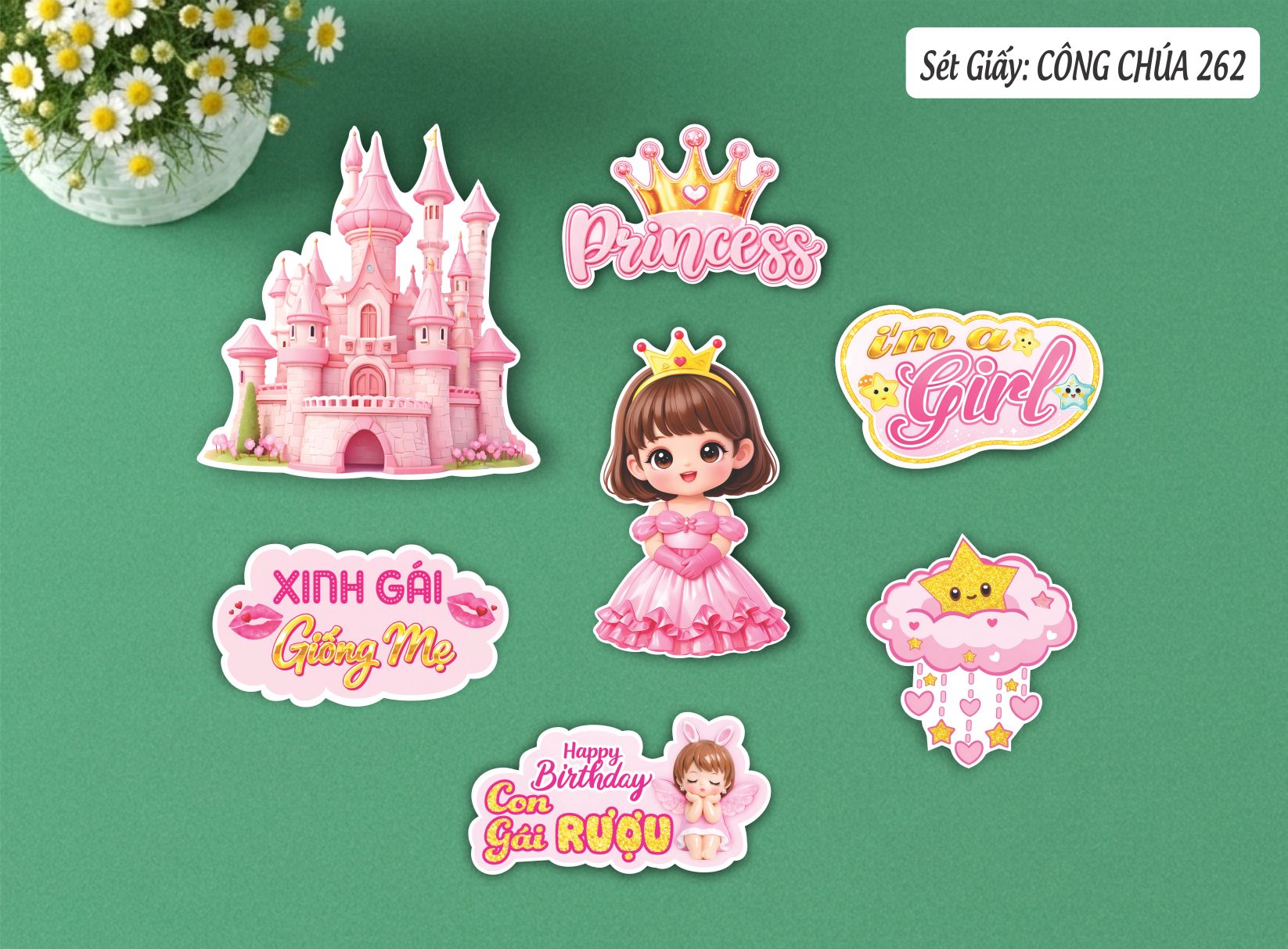SET CẮM GIẤY CÔNG CHÚA 262