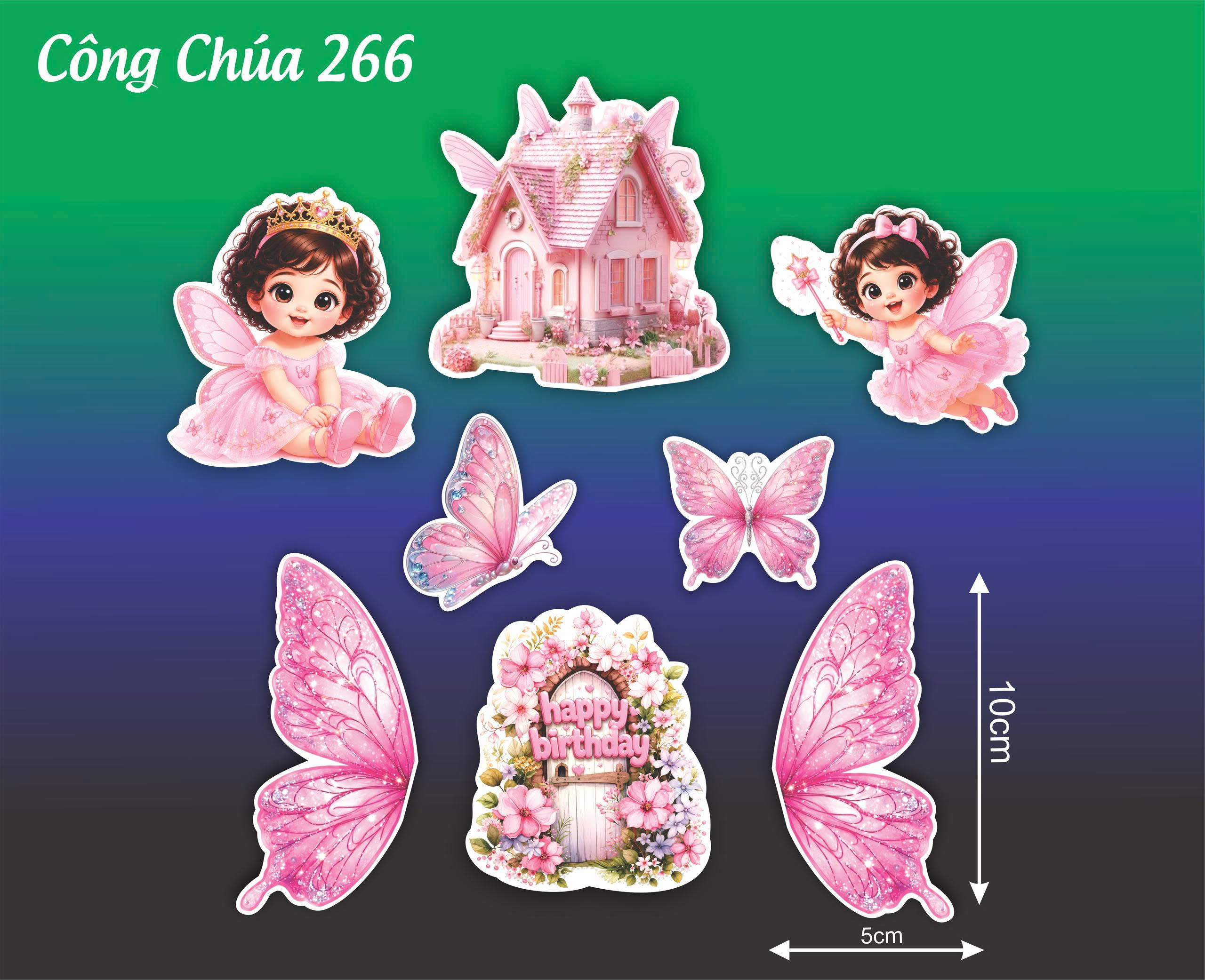 SET CẮM GIẤY CÔNG CHÚA 266